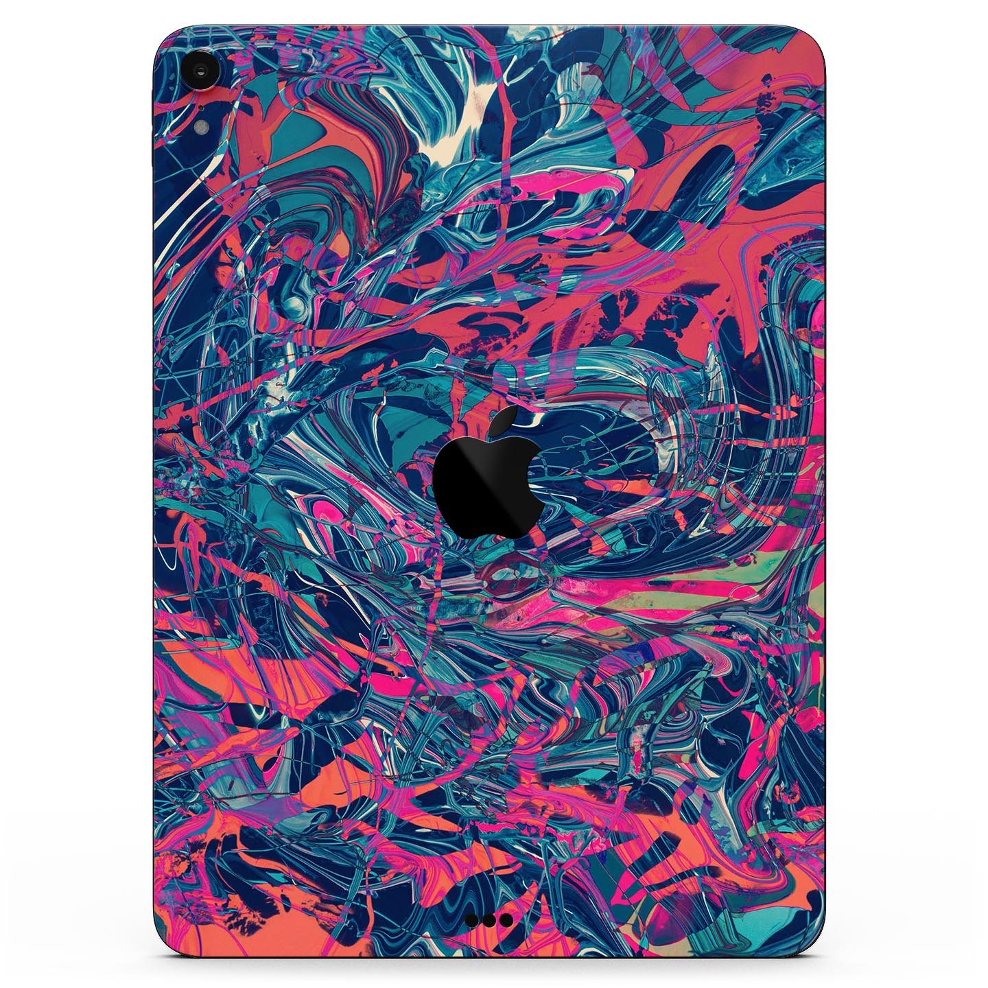 Liquid Abstract Paint Remix V25 full body skin decal for Apple devices, showcasing vibrant colors and a sleek design.