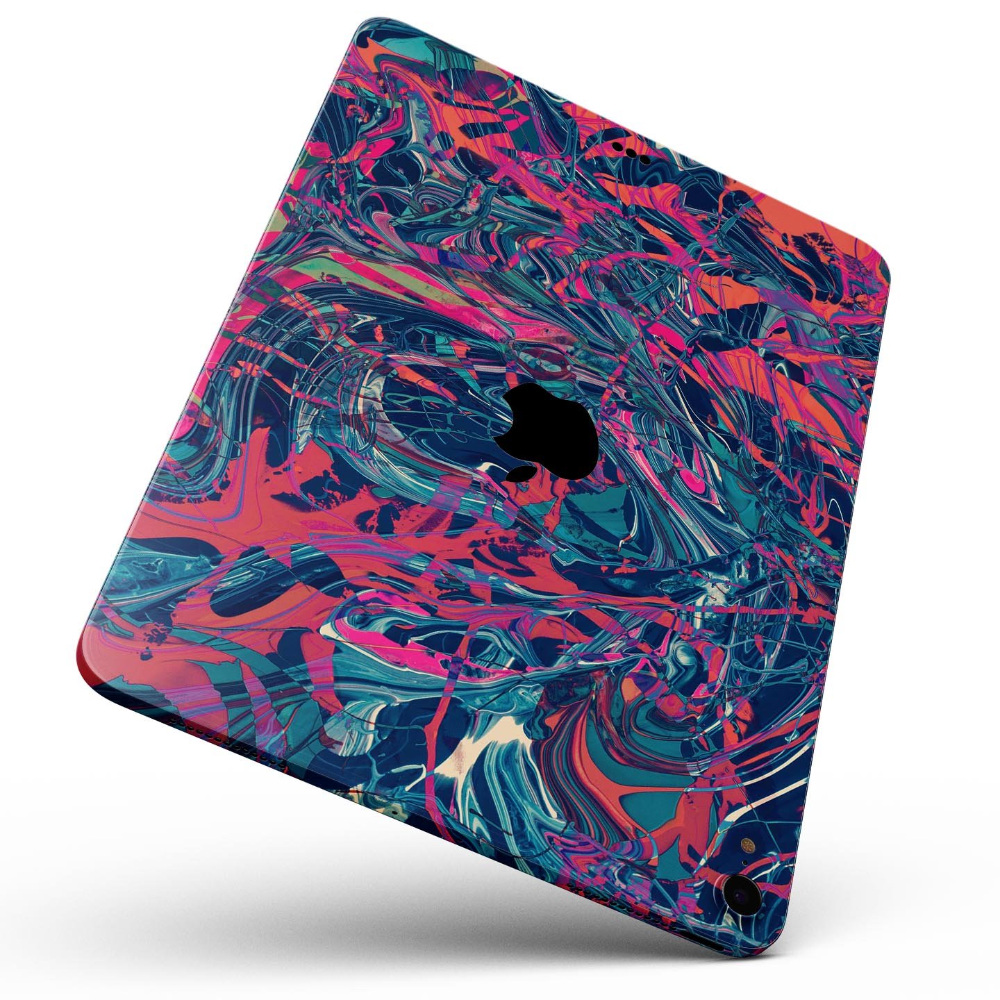 Liquid Abstract Paint Remix V25 full body skin decal for Apple devices, showcasing vibrant colors and a sleek design.