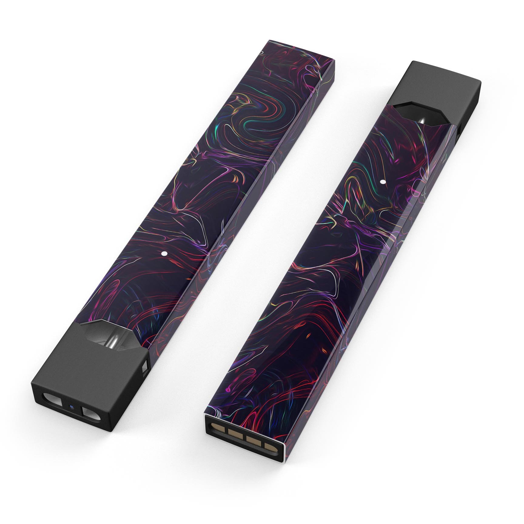 Liquid Abstract Paint Remix V26 skin-wrap for JUUL device, showcasing vibrant colors and premium design.