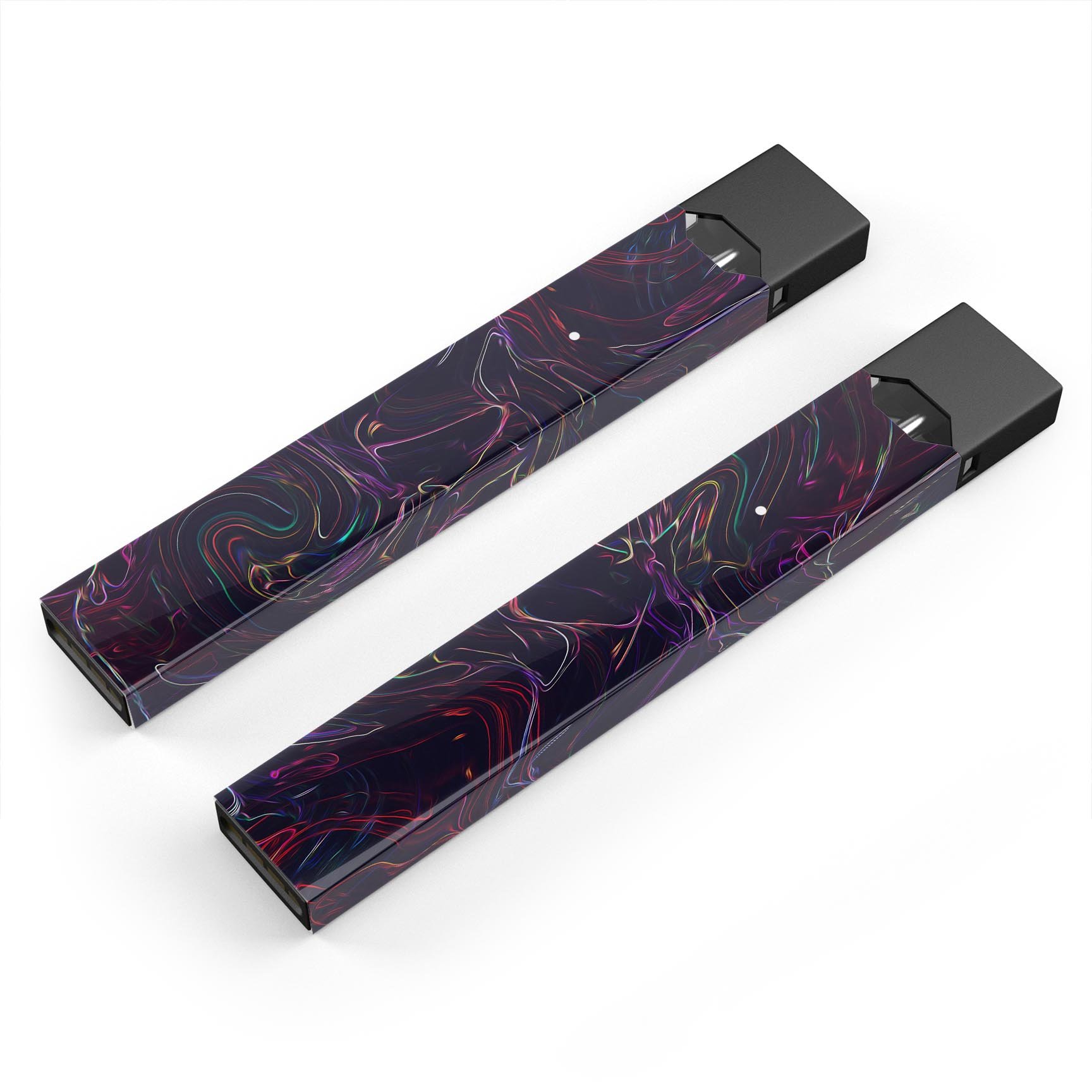 Liquid Abstract Paint Remix V26 skin-wrap for JUUL device, showcasing vibrant colors and premium design.