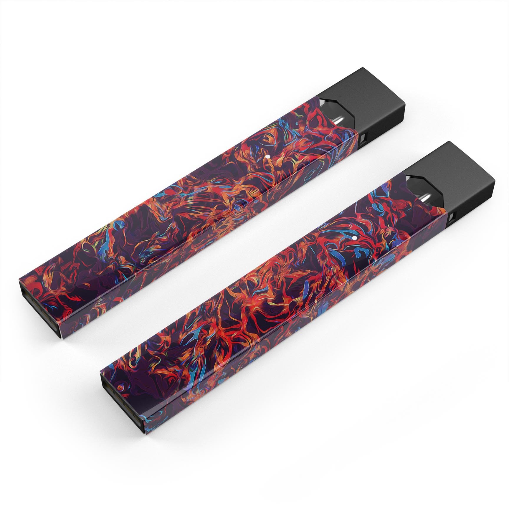 Liquid Abstract Paint Remix V27 skin wrap for JUUL device, featuring vibrant colors and a sleek design.