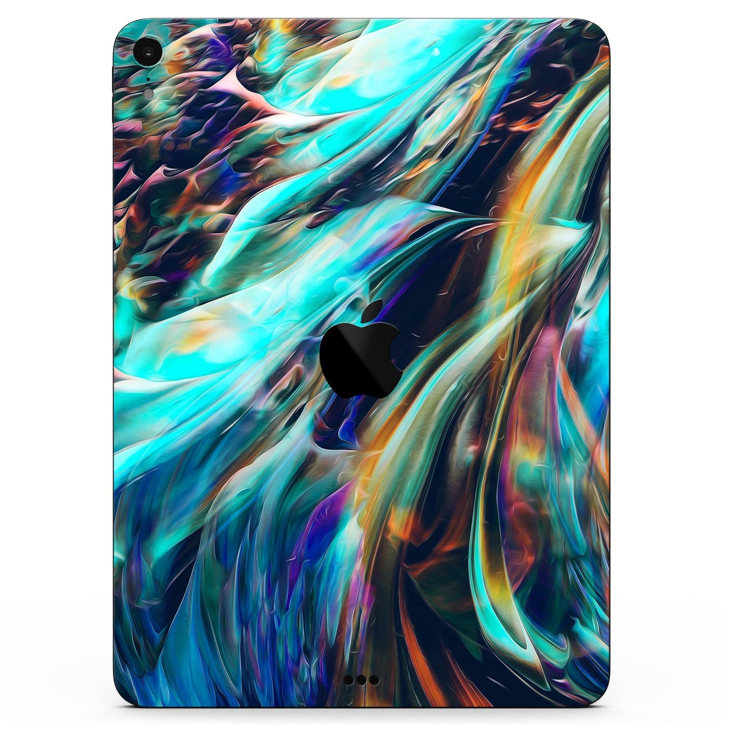 Liquid Abstract Paint Remix V28 full body skin decal for Apple devices, showcasing vibrant colors and a sleek design.