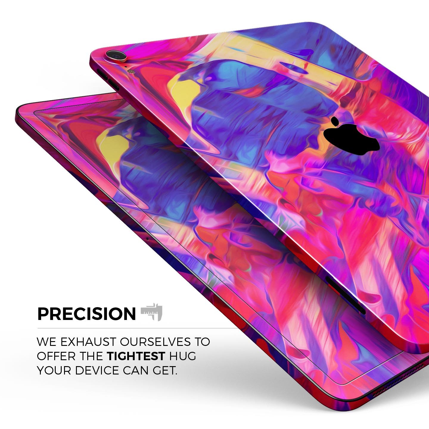 Liquid Abstract Paint Remix V33 full body skin decal for Apple devices, showcasing vibrant colors and a sleek design.