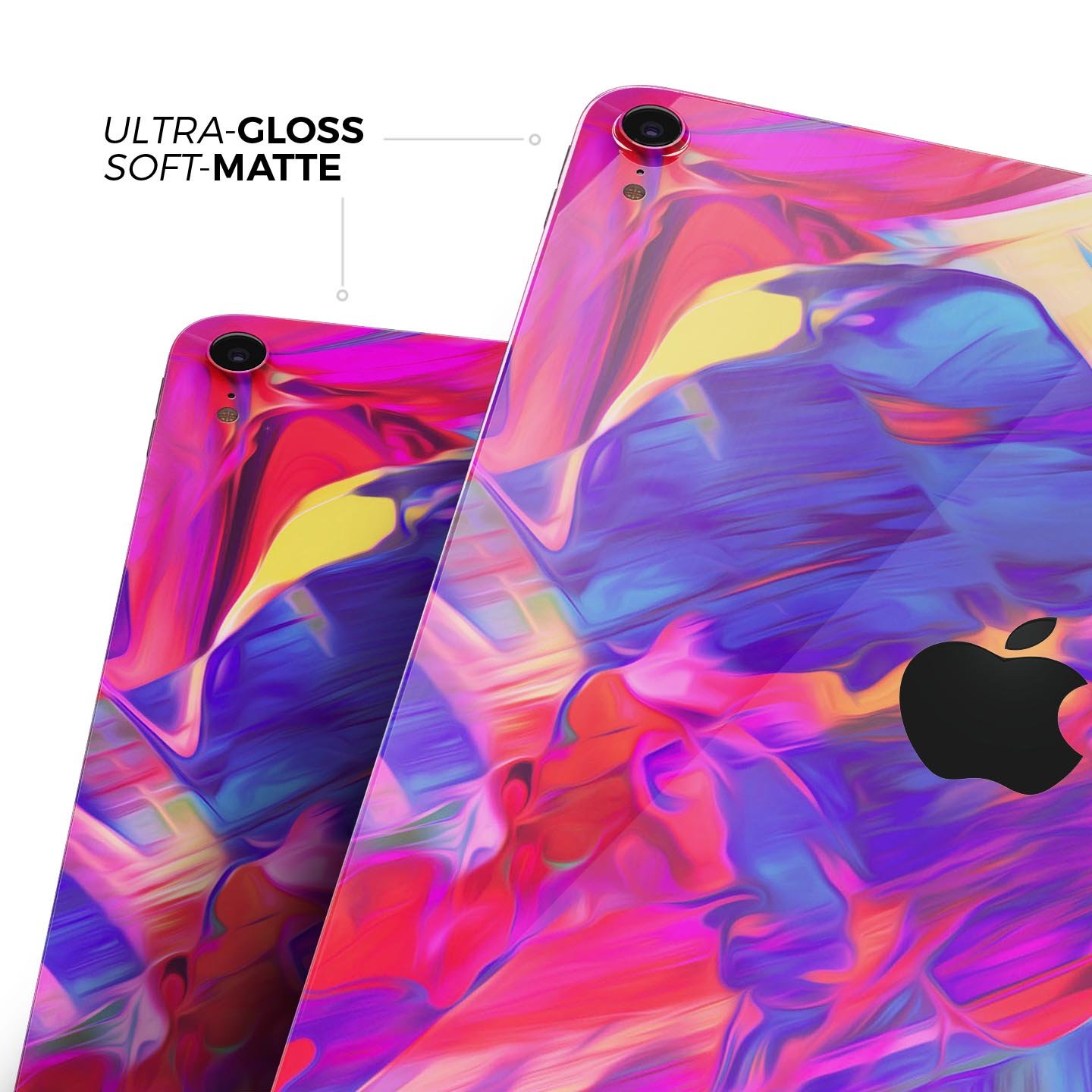 Liquid Abstract Paint Remix V33 full body skin decal for Apple devices, showcasing vibrant colors and a sleek design.