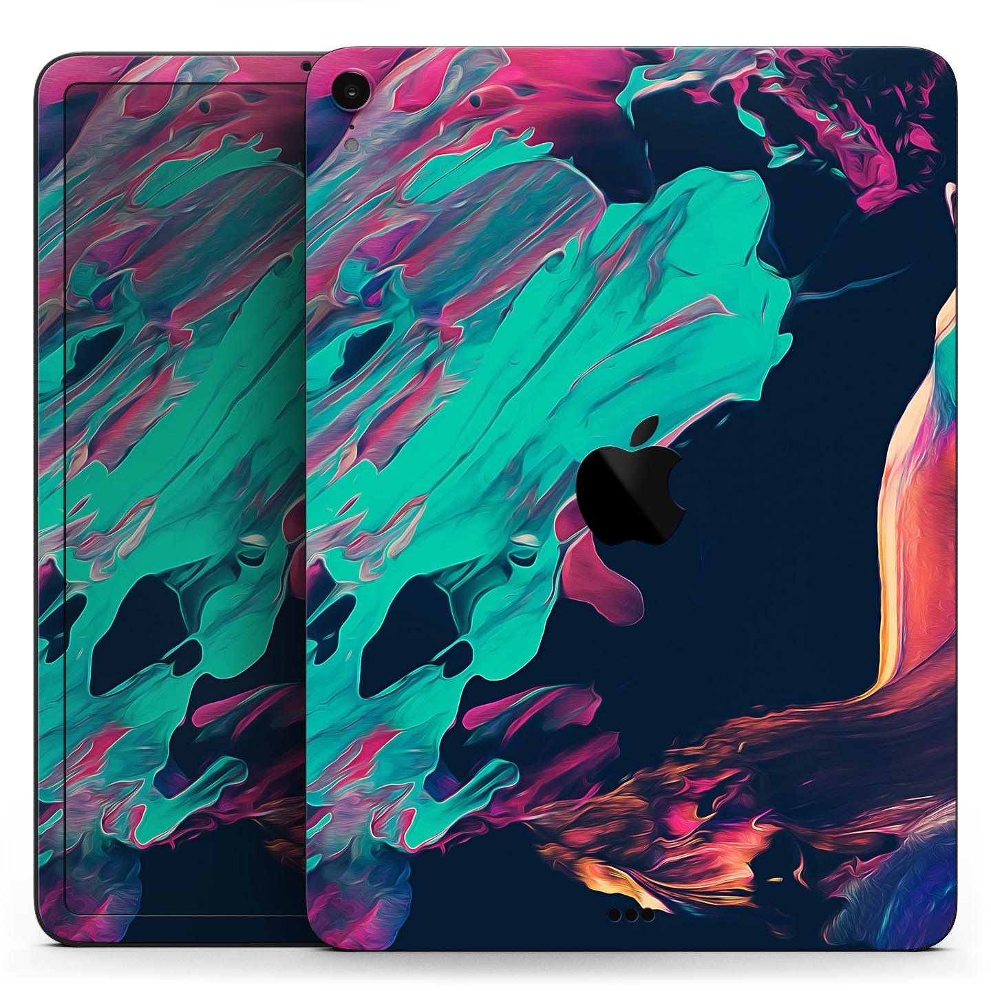 Liquid Abstract Paint Remix V31 full body skin decal for Apple devices, showcasing vibrant abstract design and premium 3M material.