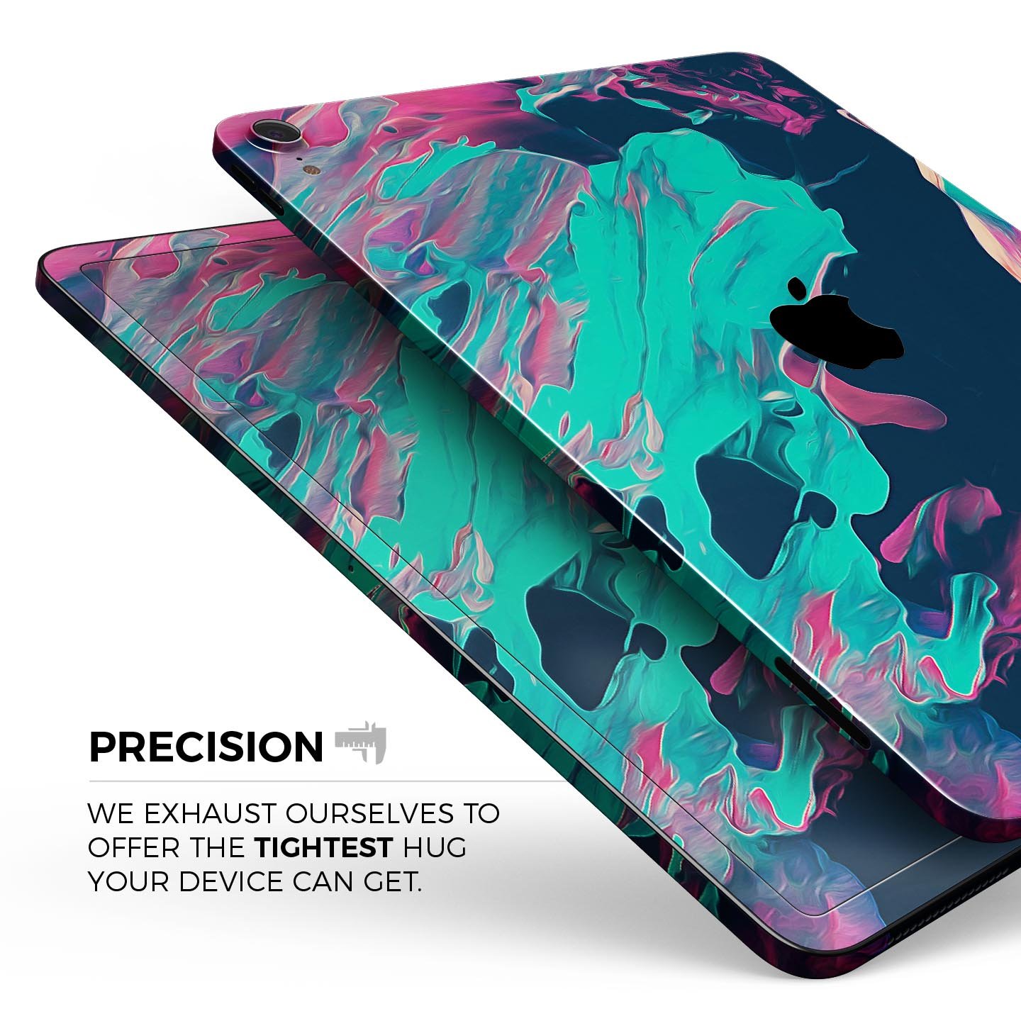 Liquid Abstract Paint Remix V31 full body skin decal for Apple devices, showcasing vibrant abstract design and premium 3M material.