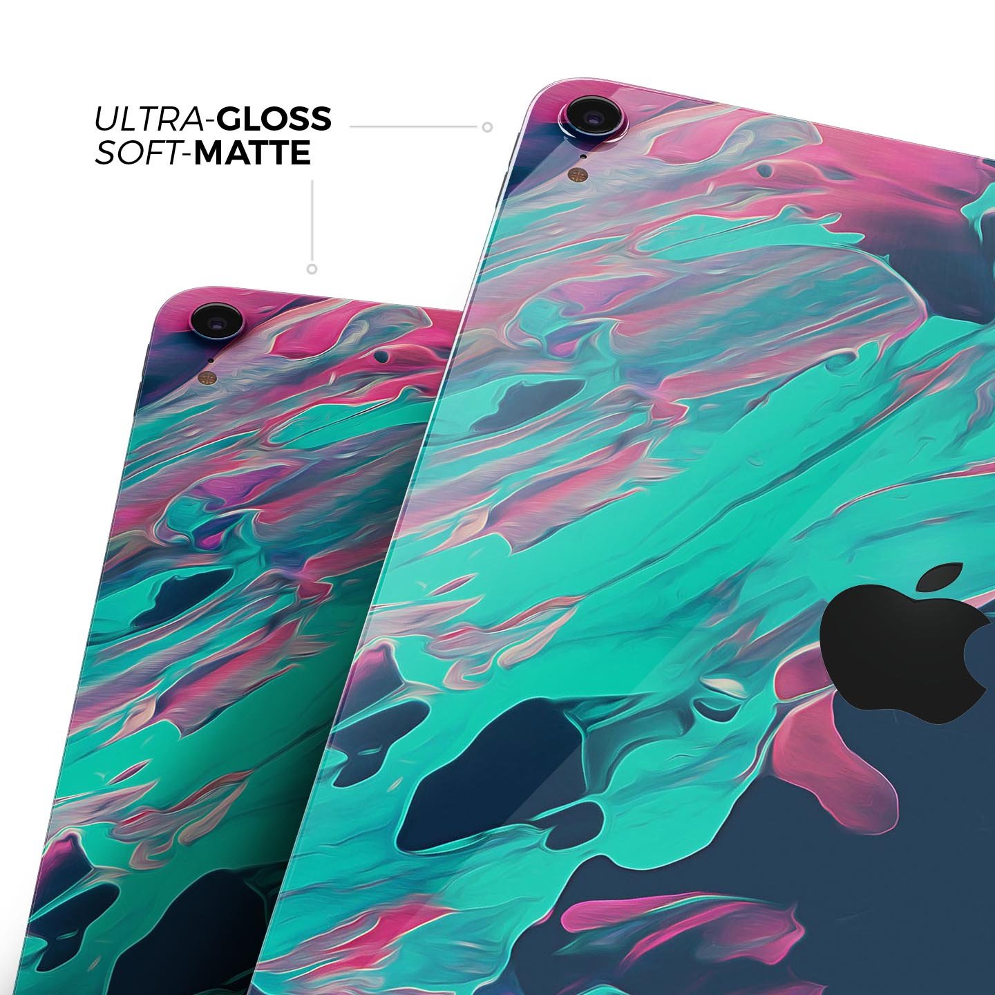 Liquid Abstract Paint Remix V31 full body skin decal for Apple devices, showcasing vibrant abstract design and premium 3M material.