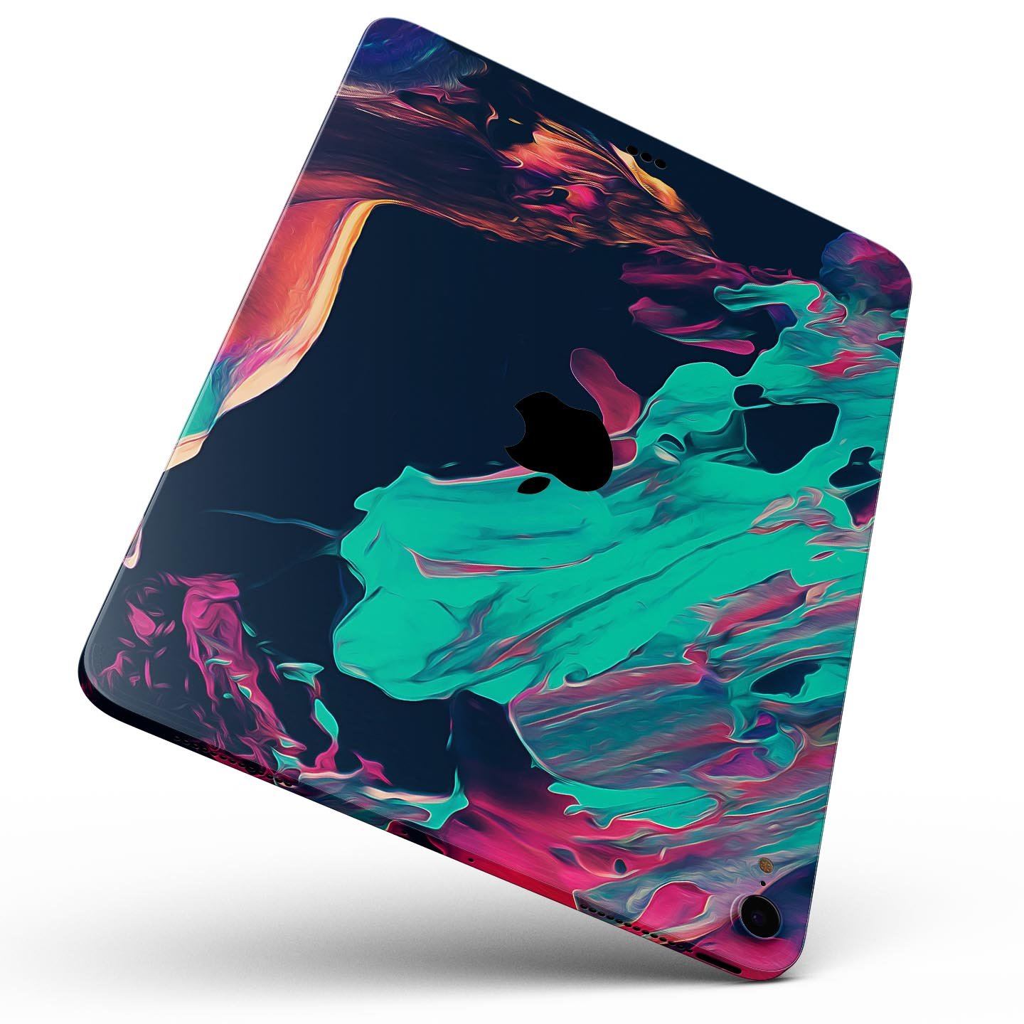 Liquid Abstract Paint Remix V31 full body skin decal for Apple devices, showcasing vibrant abstract design and premium 3M material.