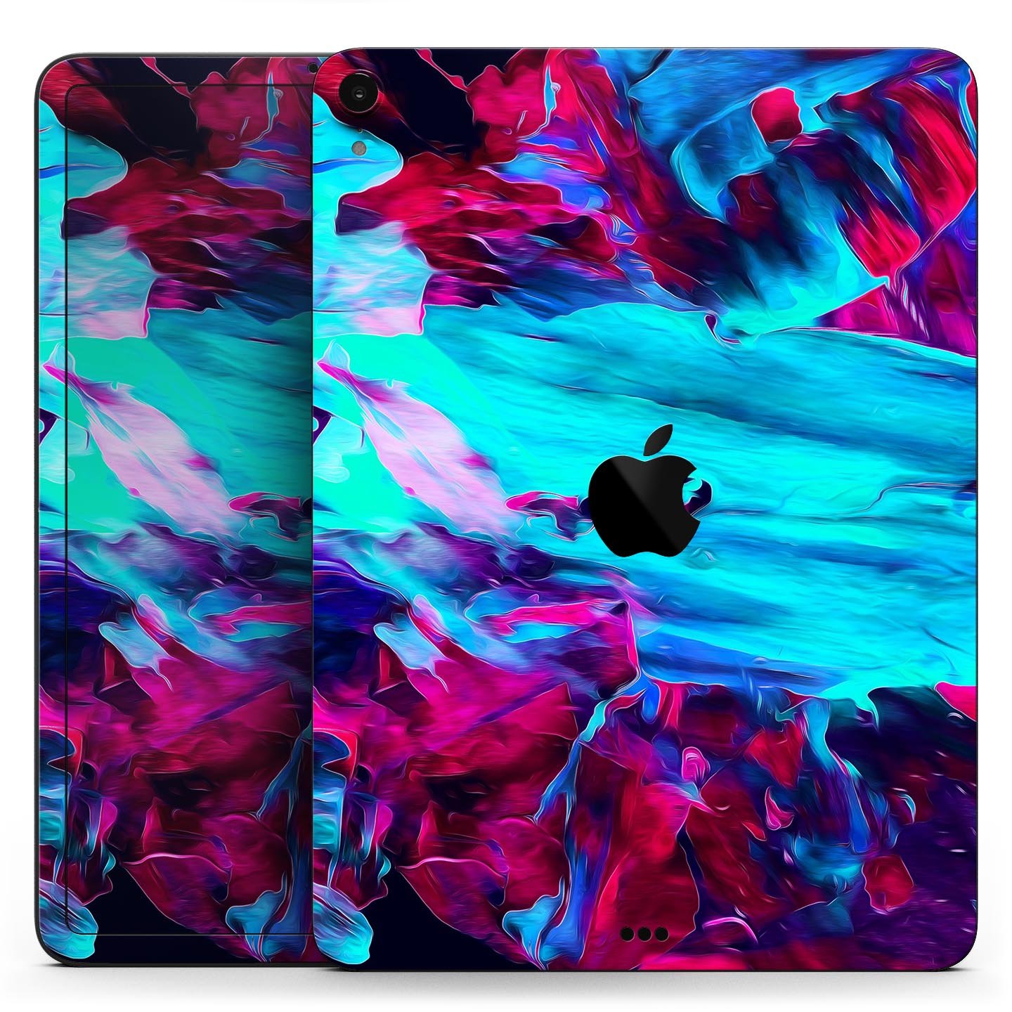 Liquid Abstract Paint Remix V32 full body skin decal for Apple devices, showcasing vibrant abstract design and premium 3M material.