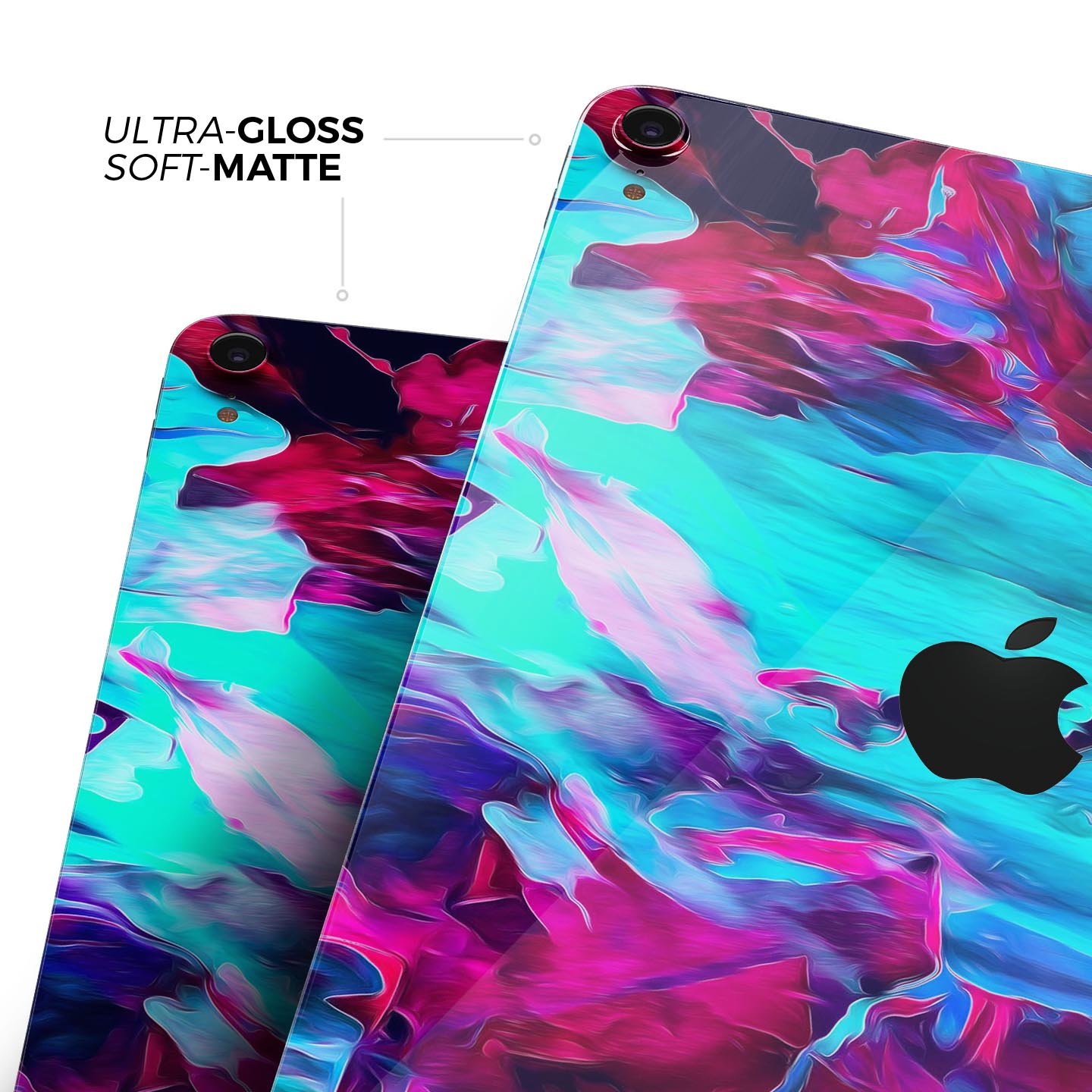 Liquid Abstract Paint Remix V32 full body skin decal for Apple devices, showcasing vibrant abstract design and premium 3M material.