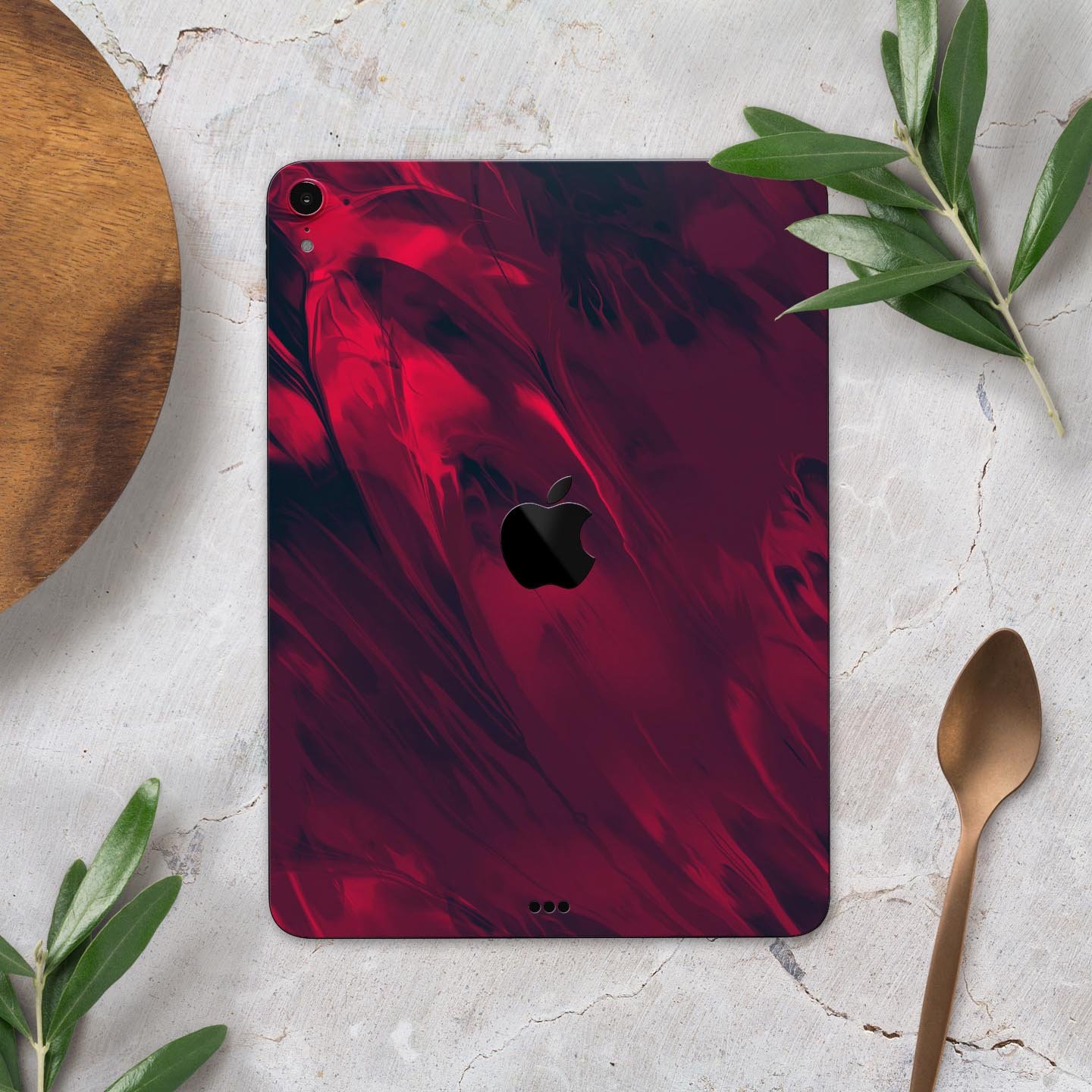 Liquid Abstract Paint Remix V34 skin decal for Apple devices, showcasing vibrant colors and a sleek design.