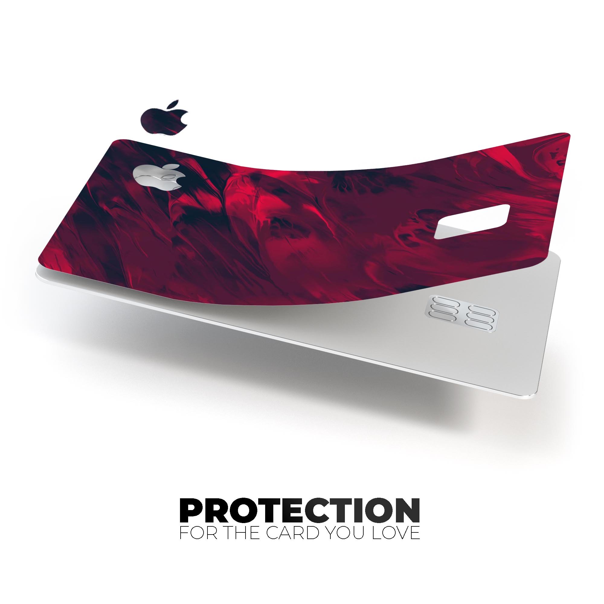 Liquid Abstract Paint Remix V34 skin for Apple Card, showcasing vibrant colors and premium vinyl material.