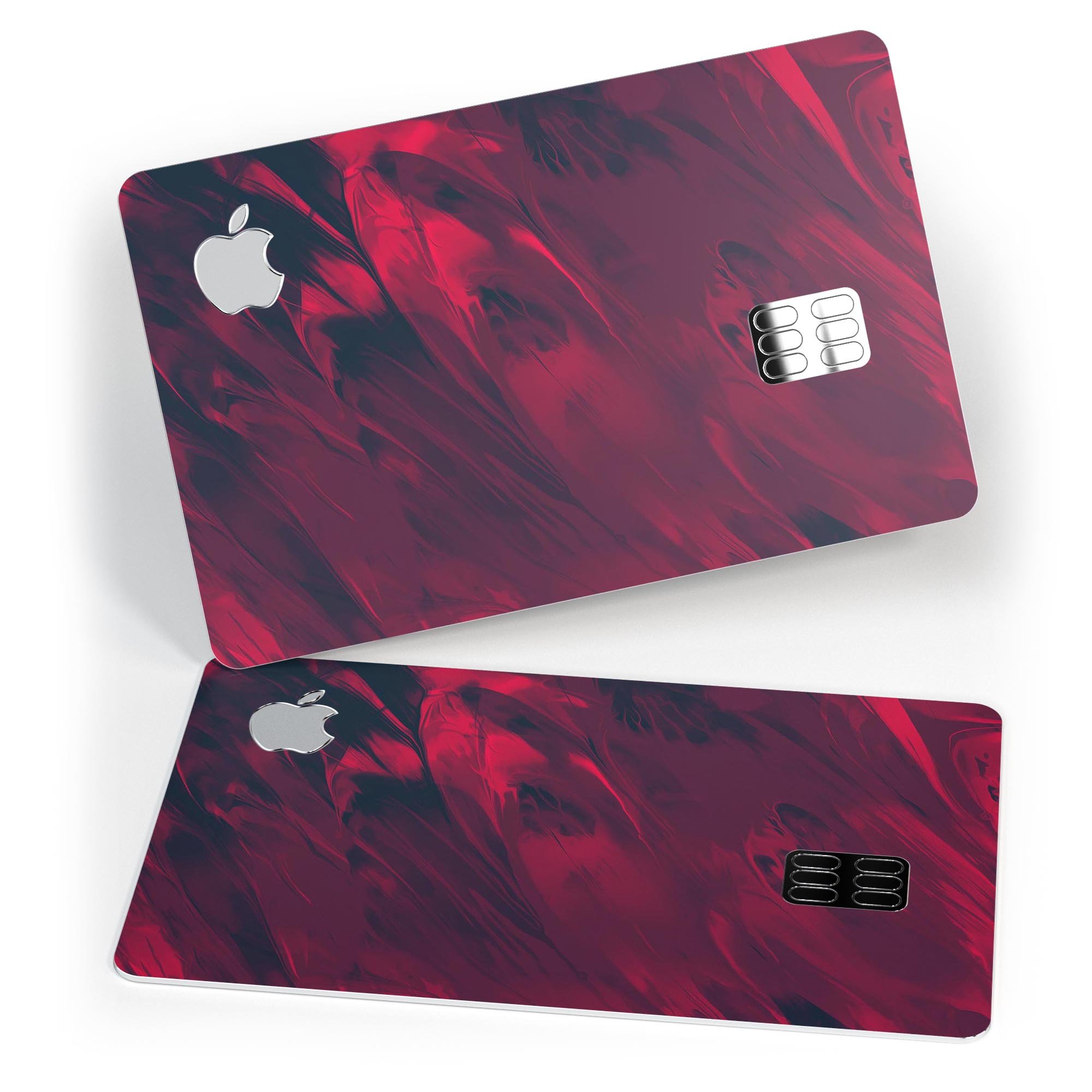 Liquid Abstract Paint Remix V34 skin for Apple Card, showcasing vibrant colors and premium vinyl material.