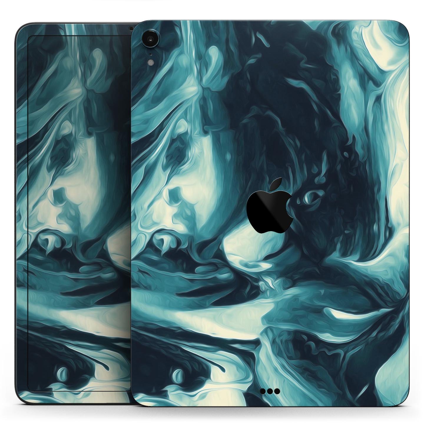 Liquid Abstract Paint Remix V37 skin decal for Apple devices, showcasing vibrant colors and a sleek design.