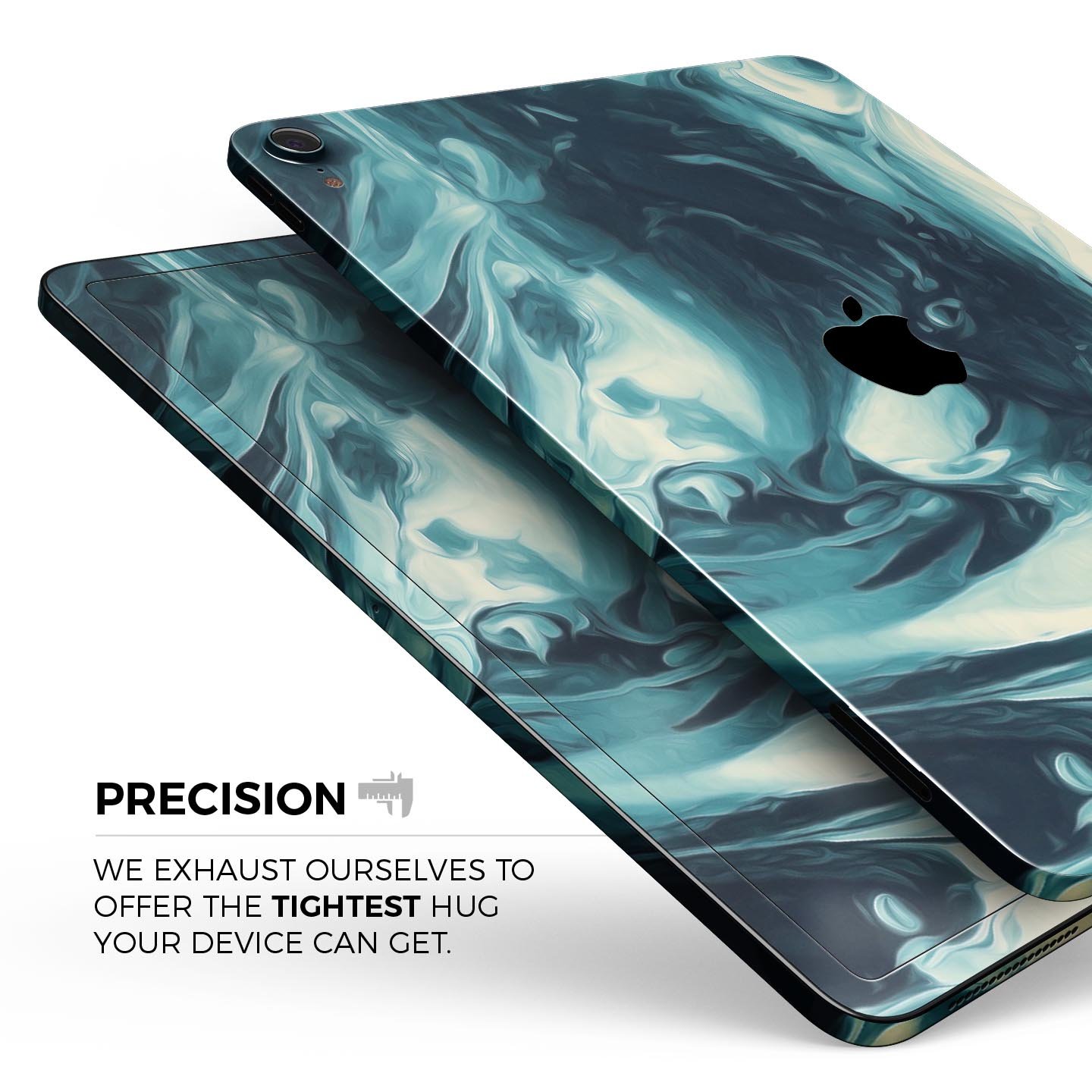 Liquid Abstract Paint Remix V37 skin decal for Apple devices, showcasing vibrant colors and a sleek design.