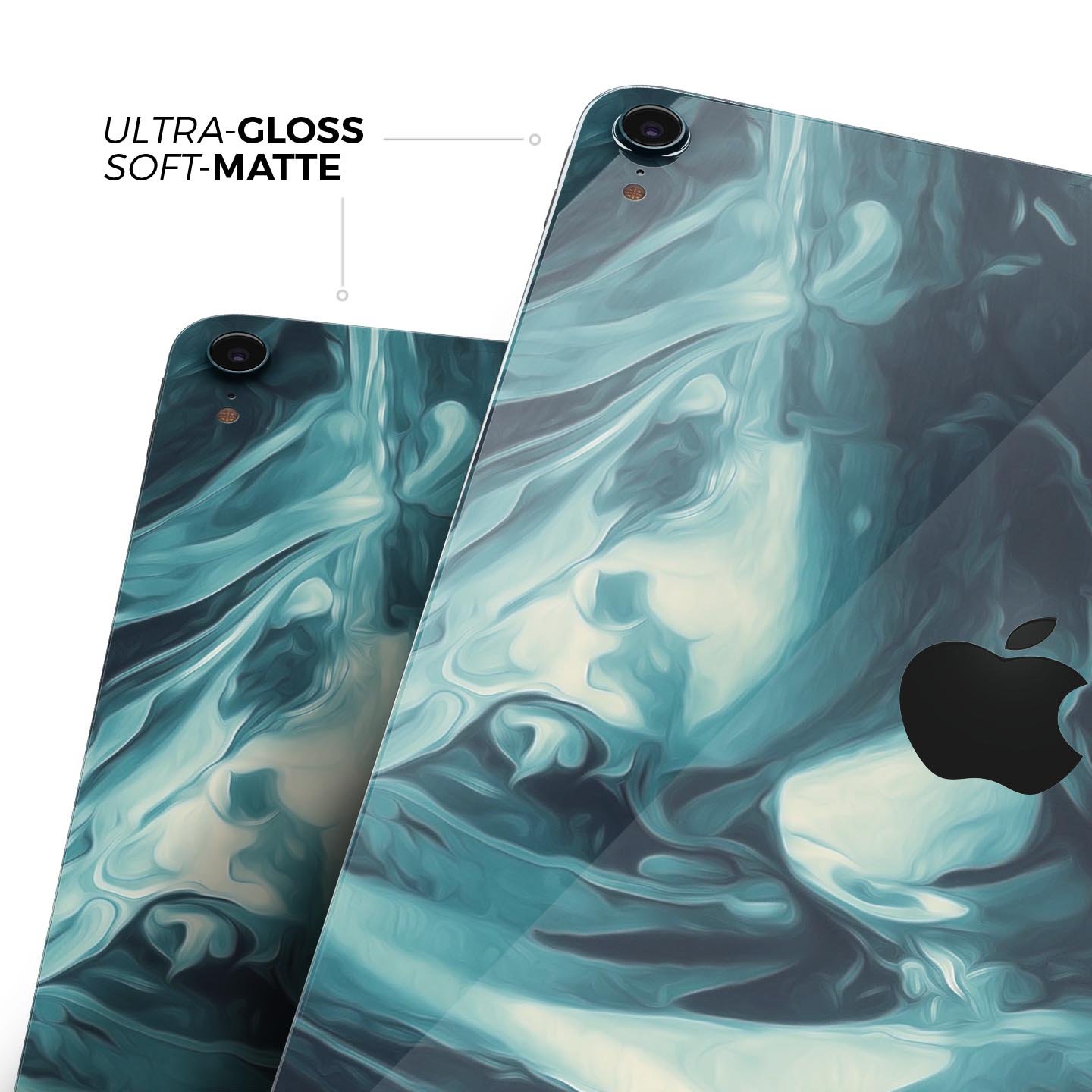 Liquid Abstract Paint Remix V37 skin decal for Apple devices, showcasing vibrant colors and a sleek design.