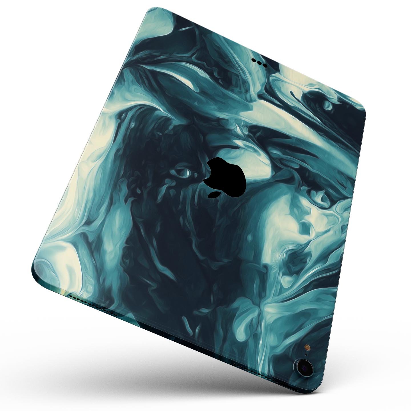 Liquid Abstract Paint Remix V37 skin decal for Apple devices, showcasing vibrant colors and a sleek design.