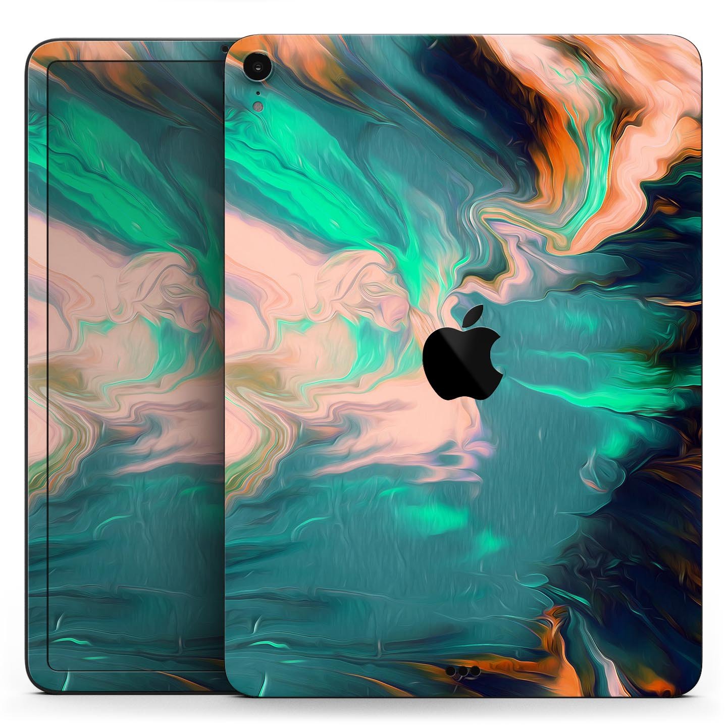 Liquid Abstract Paint Remix V39 skin decal for Apple devices, showcasing vibrant abstract design and premium 3M material.