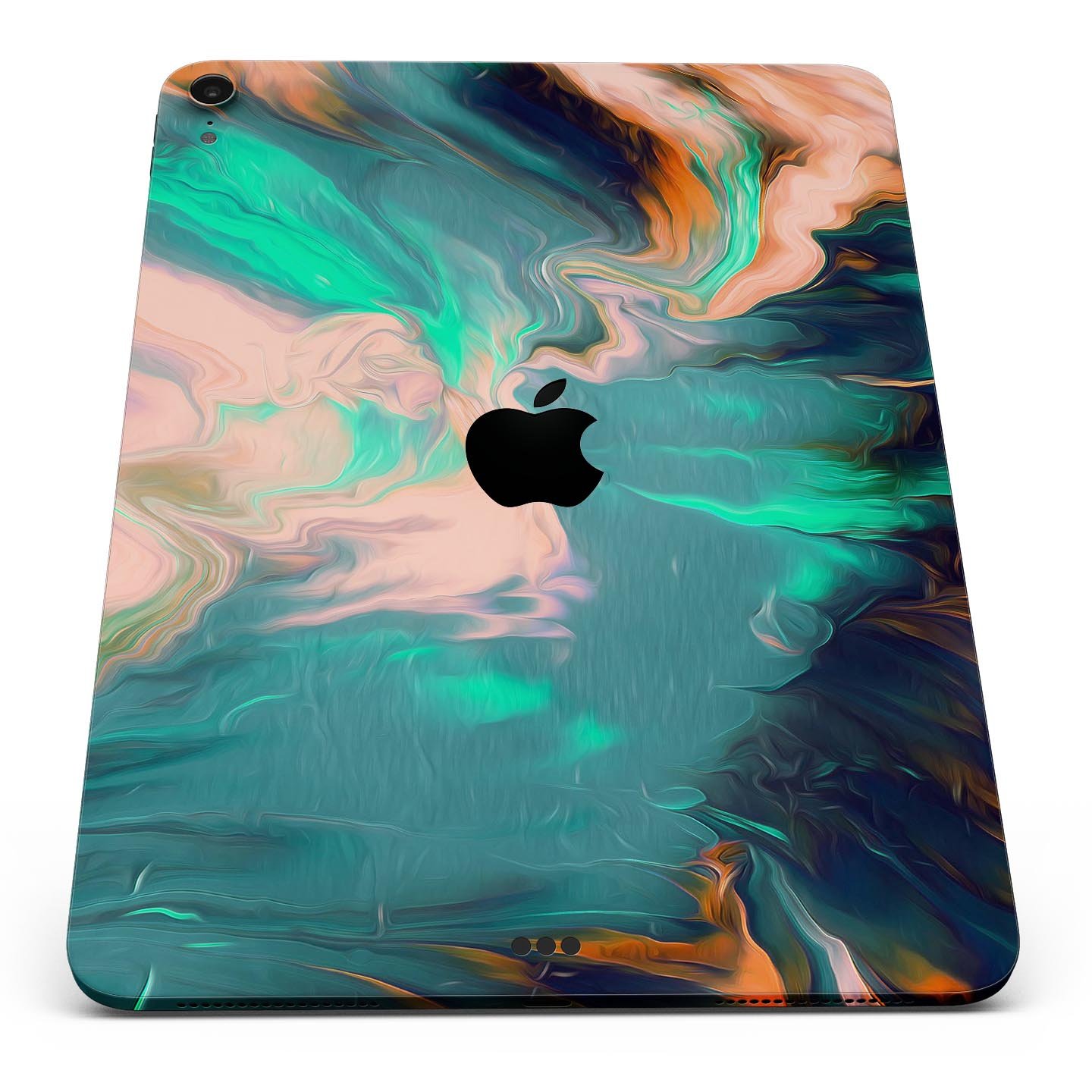 Liquid Abstract Paint Remix V39 skin decal for Apple devices, showcasing vibrant abstract design and premium 3M material.