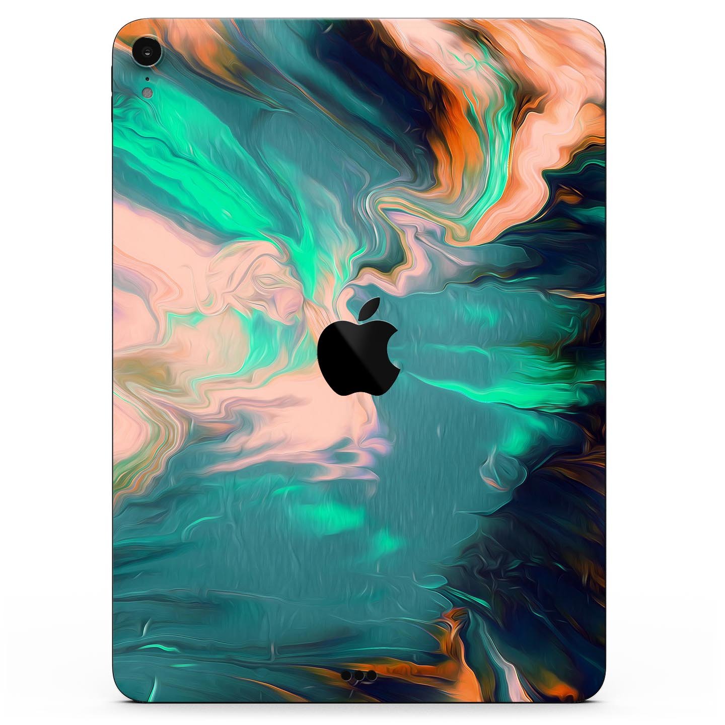 Liquid Abstract Paint Remix V39 skin decal for Apple devices, showcasing vibrant abstract design and premium 3M material.