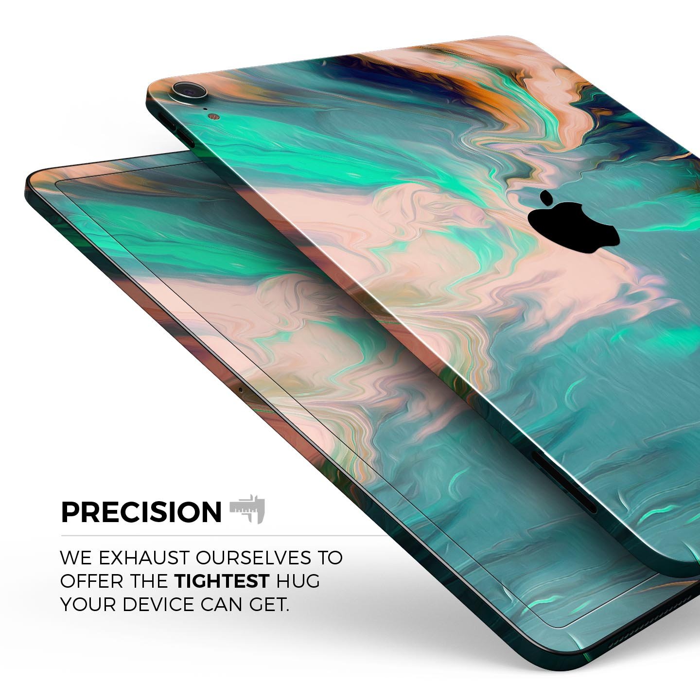 Liquid Abstract Paint Remix V39 skin decal for Apple devices, showcasing vibrant abstract design and premium 3M material.