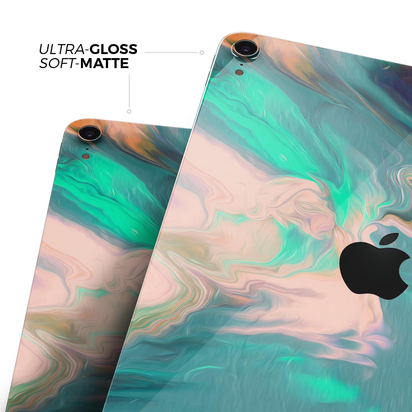 Liquid Abstract Paint Remix V39 skin decal for Apple devices, showcasing vibrant abstract design and premium 3M material.