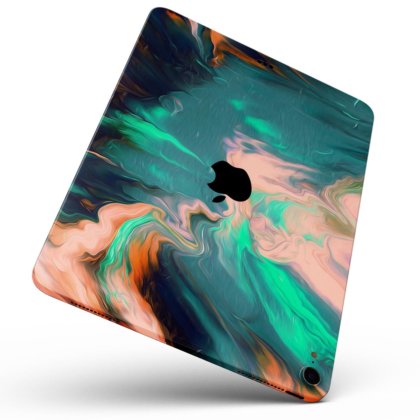 Liquid Abstract Paint Remix V39 skin decal for Apple devices, showcasing vibrant abstract design and premium 3M material.