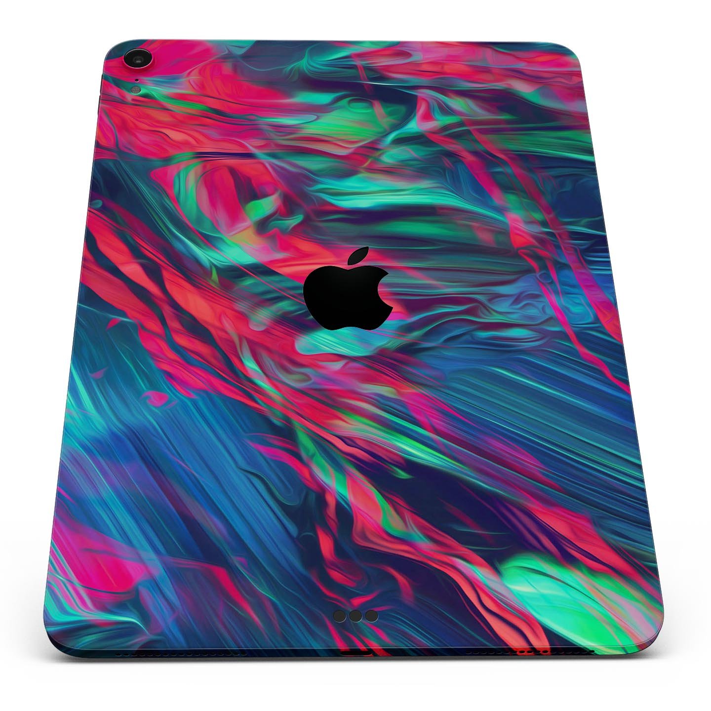 Liquid Abstract Paint Remix V4 skin decal for Apple devices, showcasing vibrant colors and a sleek design.