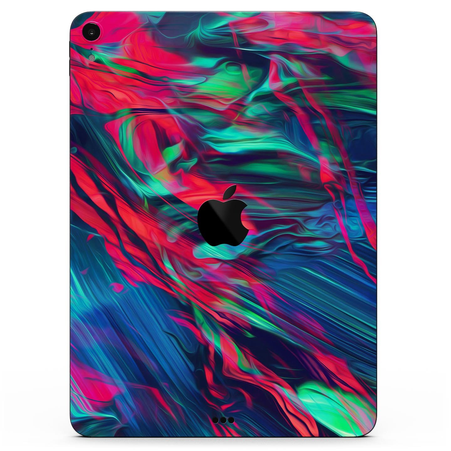 Liquid Abstract Paint Remix V4 skin decal for Apple devices, showcasing vibrant colors and a sleek design.