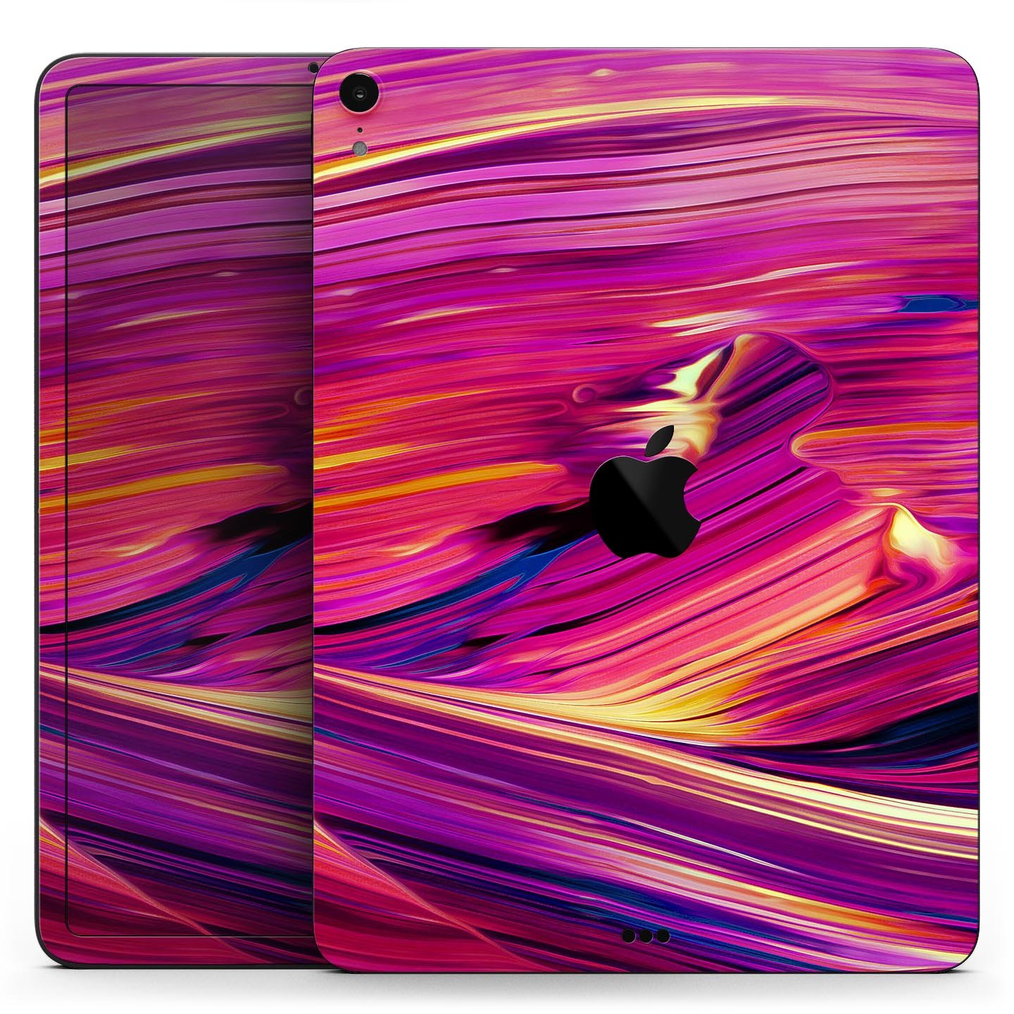 Liquid Abstract Paint Remix V40 skin decal for Apple devices, showcasing vibrant colors and intricate design on a sleek surface.