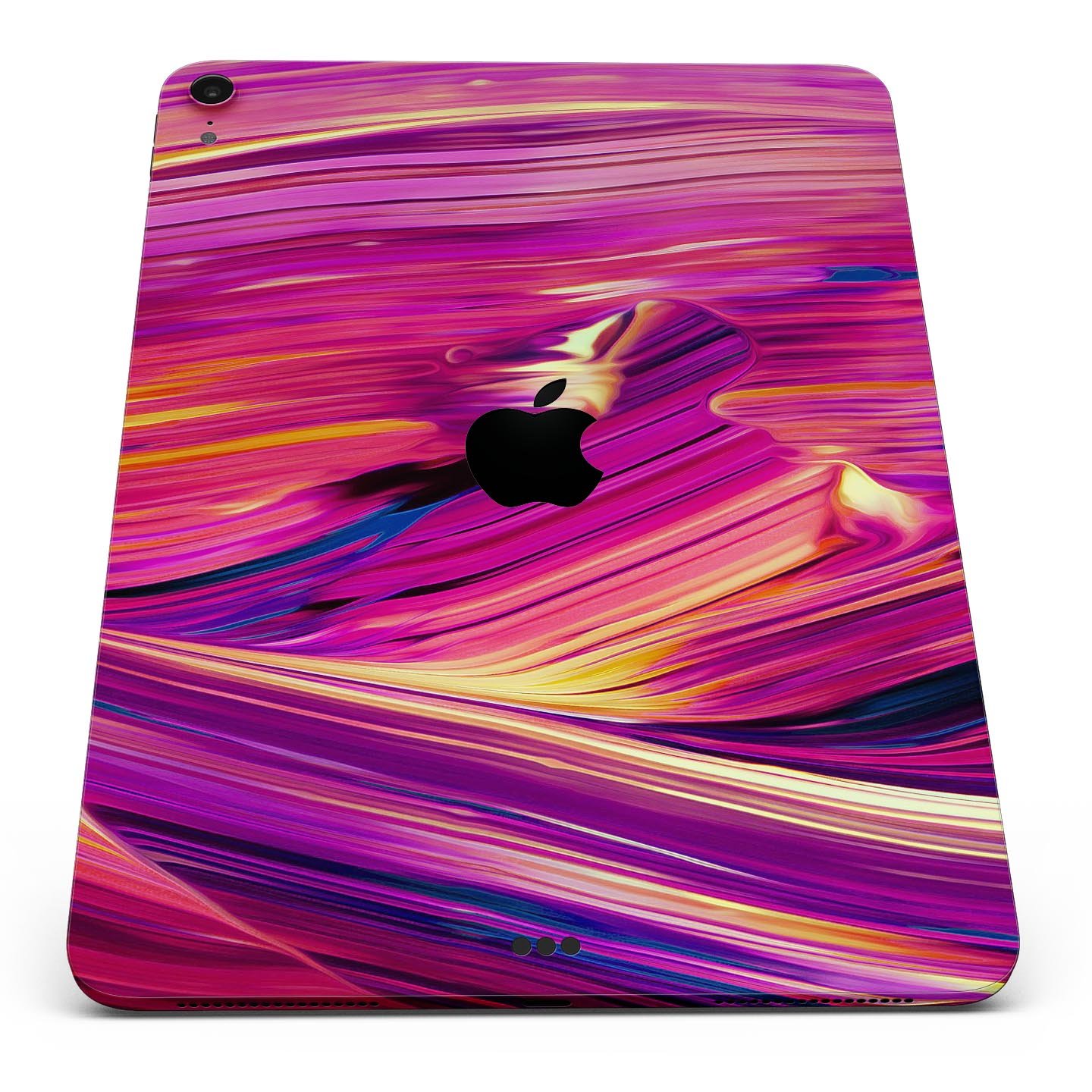 Liquid Abstract Paint Remix V40 skin decal for Apple devices, showcasing vibrant colors and intricate design on a sleek surface.