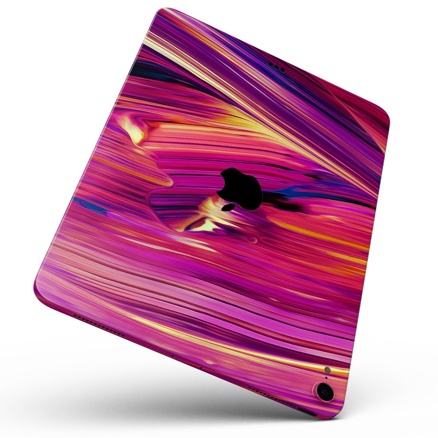 Liquid Abstract Paint Remix V40 skin decal for Apple devices, showcasing vibrant colors and intricate design on a sleek surface.