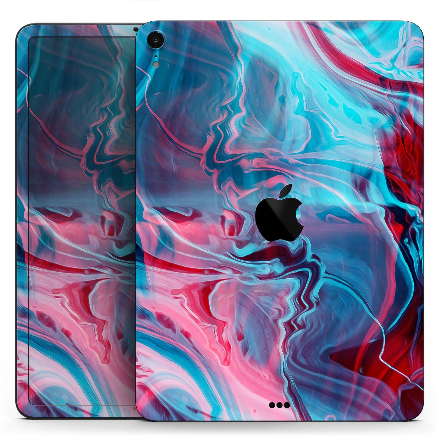 Liquid Abstract Paint Remix V42 skin decal for Apple devices, showcasing vibrant abstract design and premium 3M material.