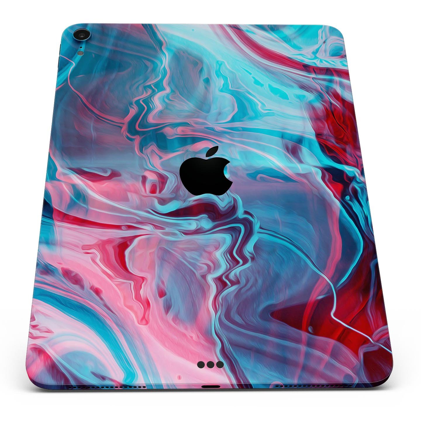 Liquid Abstract Paint Remix V42 skin decal for Apple devices, showcasing vibrant abstract design and premium 3M material.