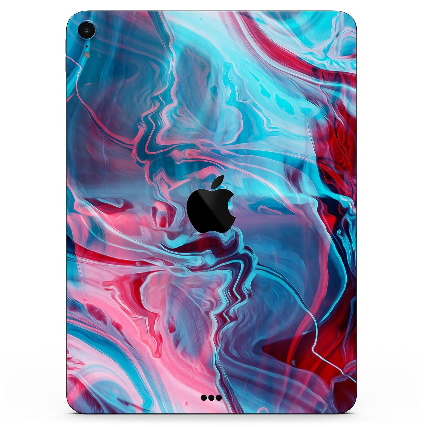 Liquid Abstract Paint Remix V42 skin decal for Apple devices, showcasing vibrant abstract design and premium 3M material.