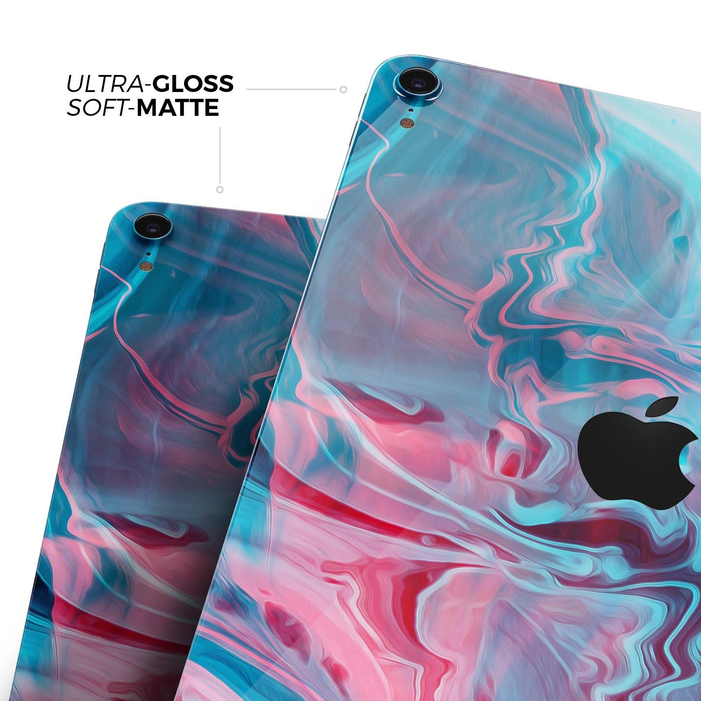 Liquid Abstract Paint Remix V42 skin decal for Apple devices, showcasing vibrant abstract design and premium 3M material.