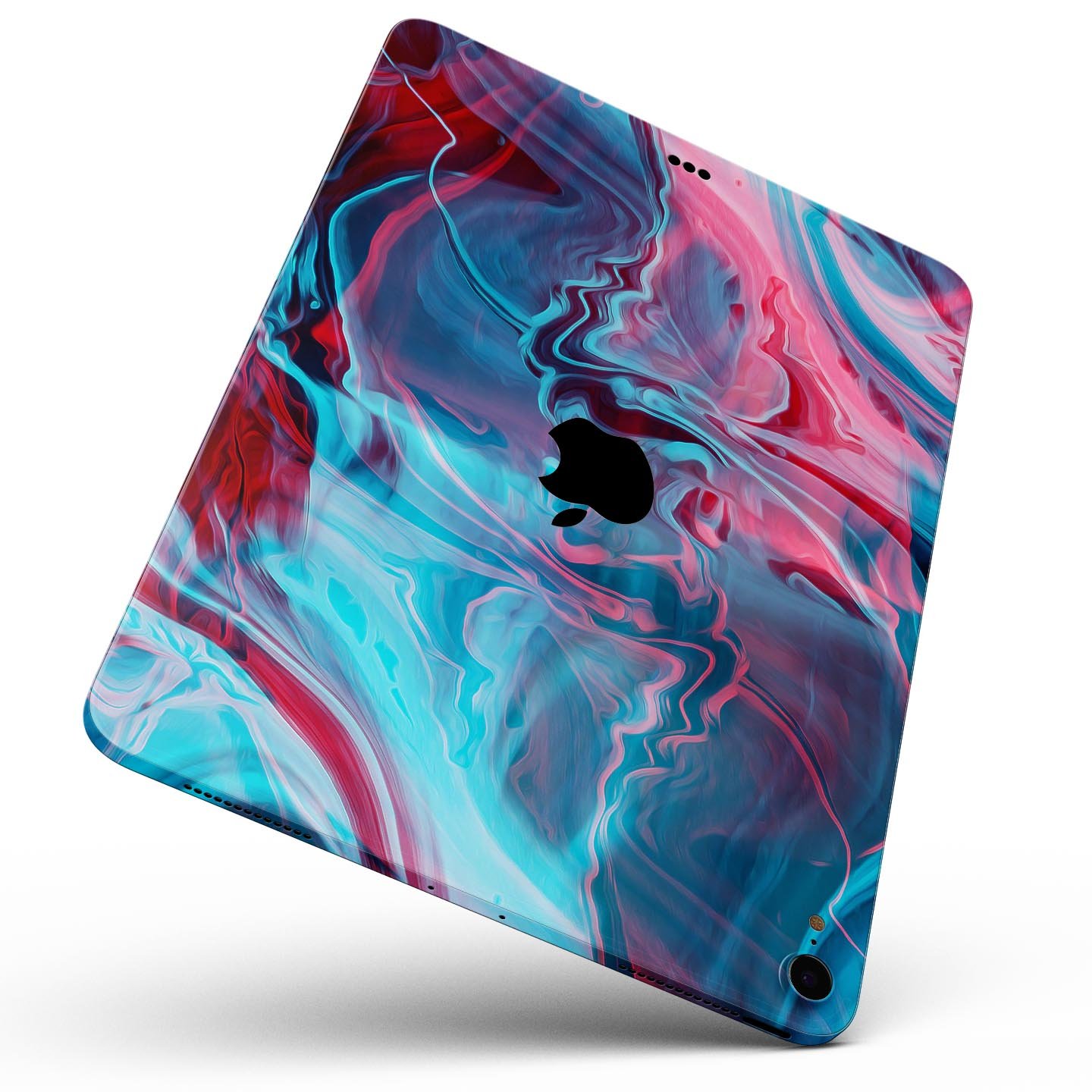 Liquid Abstract Paint Remix V42 skin decal for Apple devices, showcasing vibrant abstract design and premium 3M material.