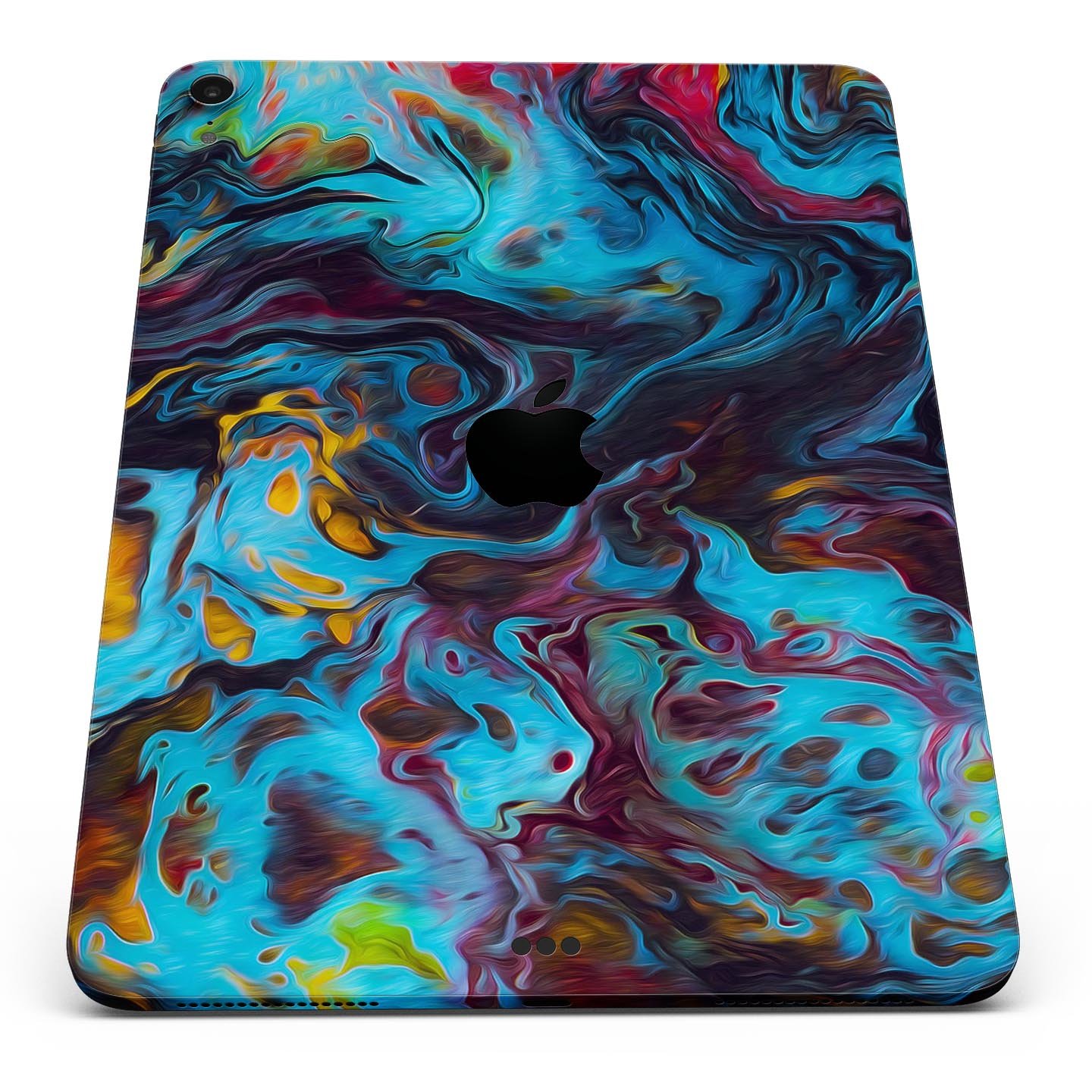 Liquid Abstract Paint Remix V43 skin decal for Apple devices, showcasing vibrant abstract design and premium 3M material.