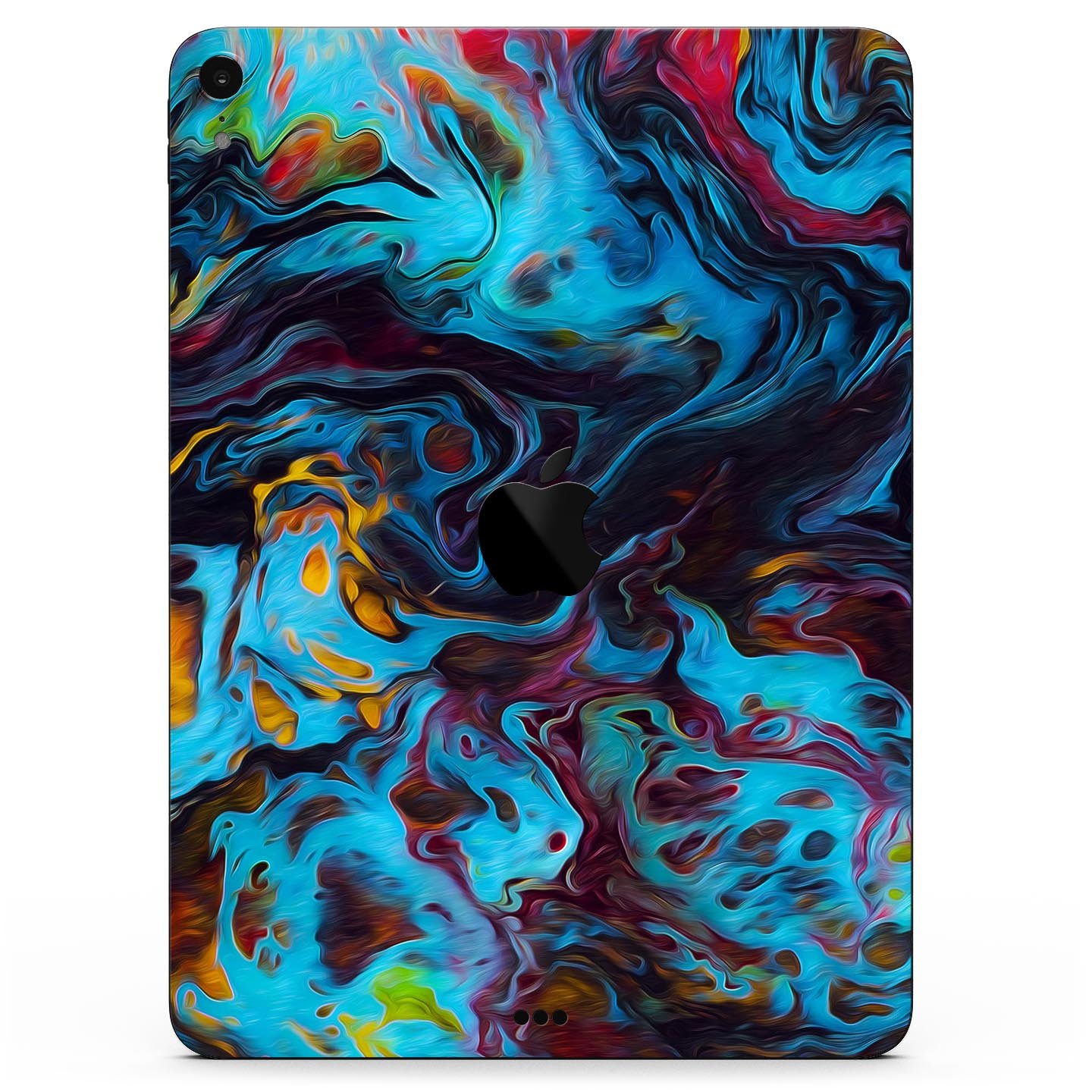 Liquid Abstract Paint Remix V43 skin decal for Apple devices, showcasing vibrant abstract design and premium 3M material.