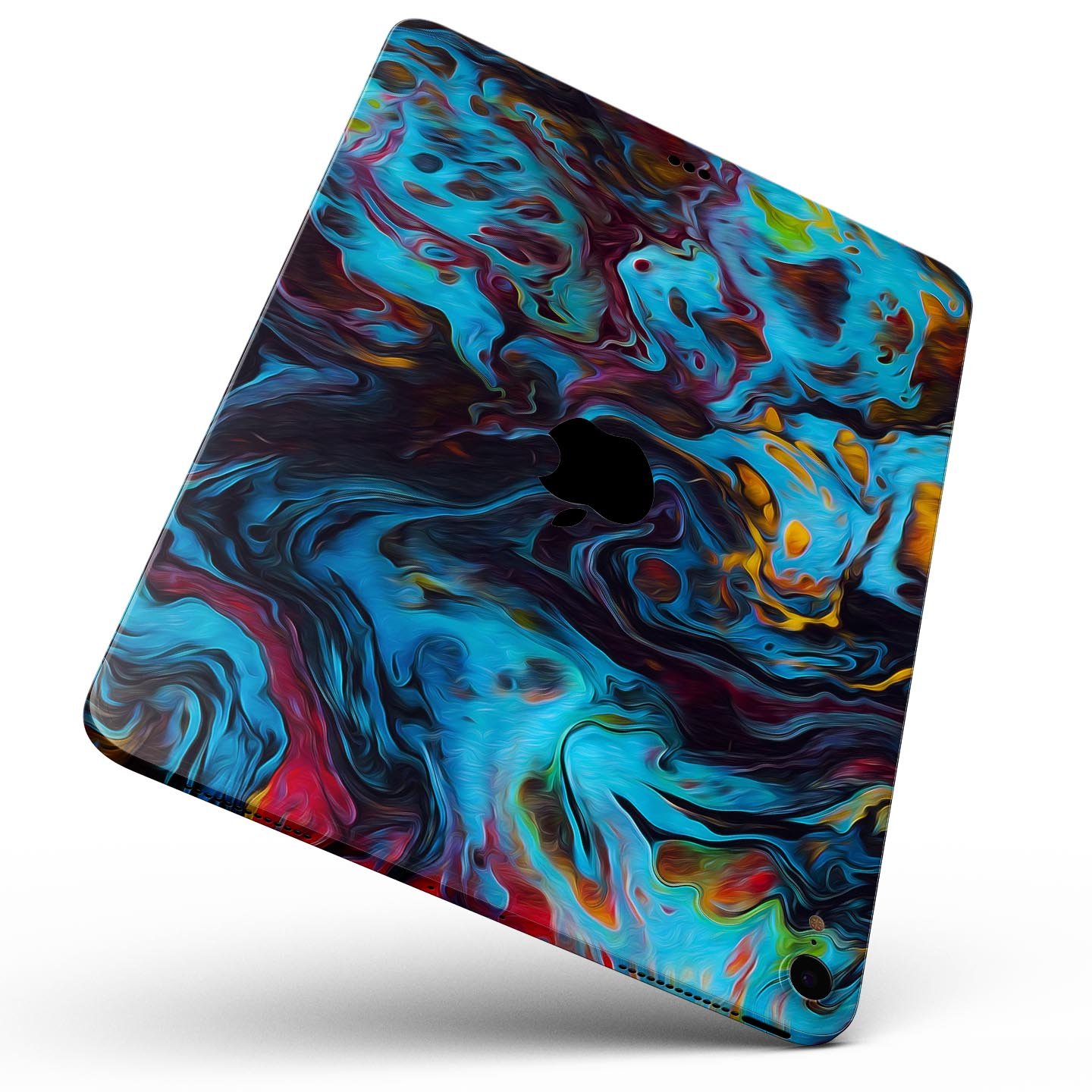 Liquid Abstract Paint Remix V43 skin decal for Apple devices, showcasing vibrant abstract design and premium 3M material.