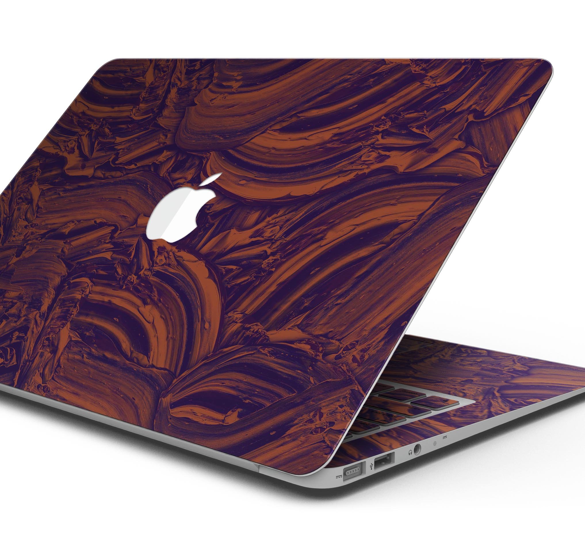 Liquid Abstract Paint Remix V47 skin decal wrap kit for MacBook, showcasing vibrant colors and a sleek design.