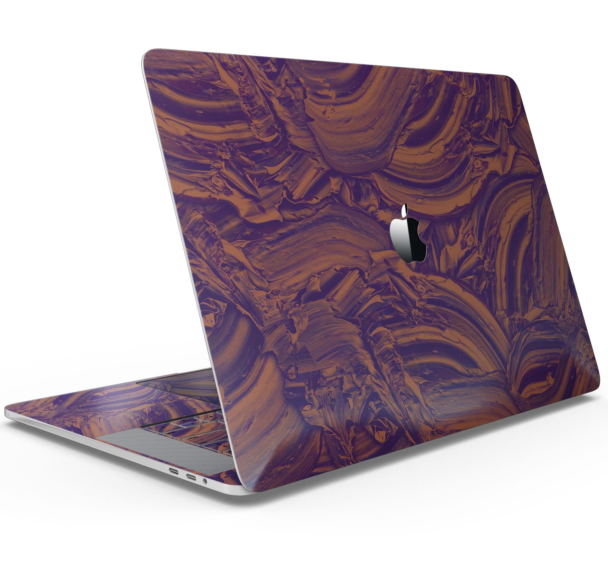 Liquid Abstract Paint Remix V47 skin decal wrap kit for MacBook, showcasing vibrant colors and a sleek design.