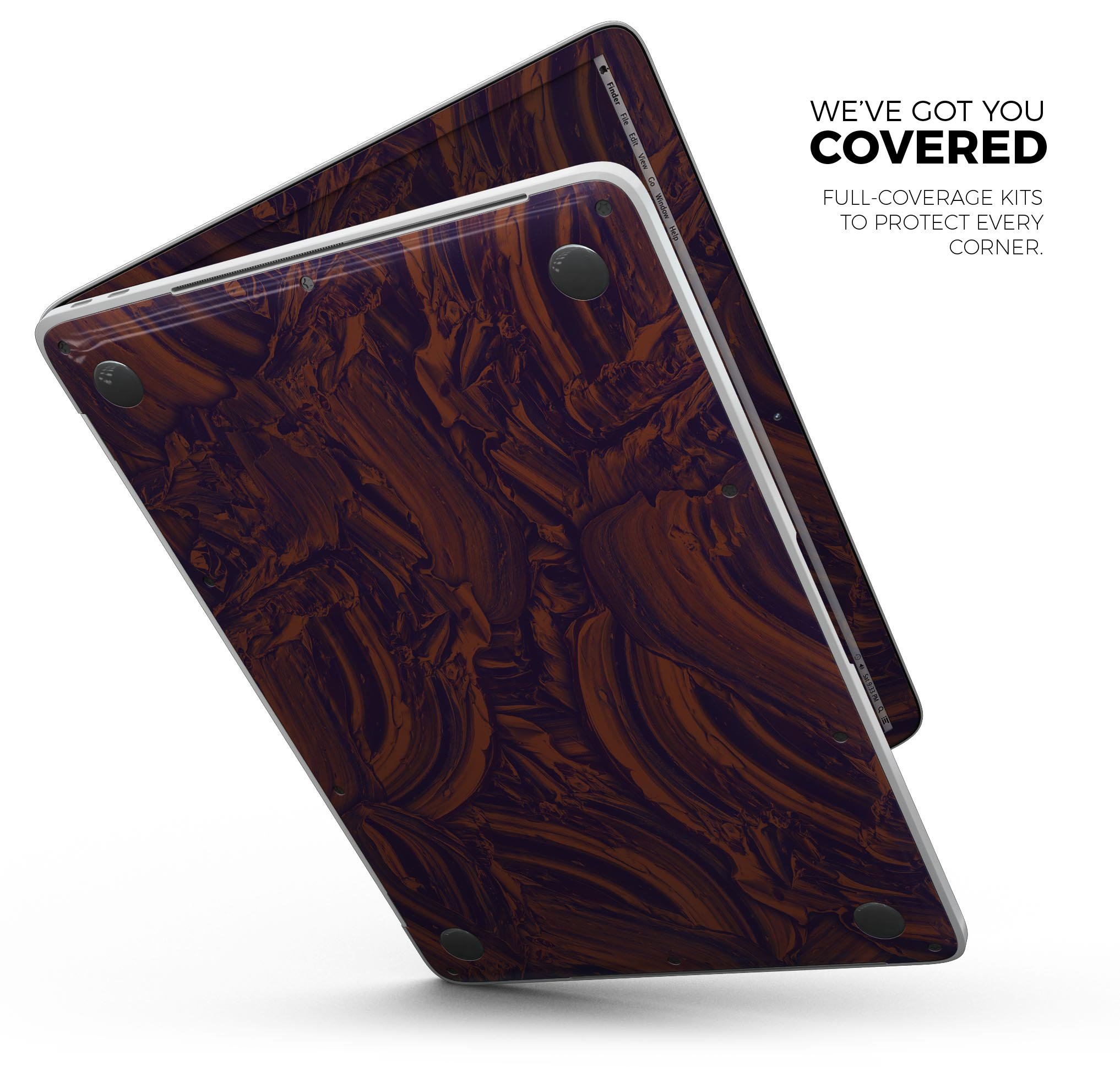 Liquid Abstract Paint Remix V47 skin decal wrap kit for MacBook, showcasing vibrant colors and a sleek design.