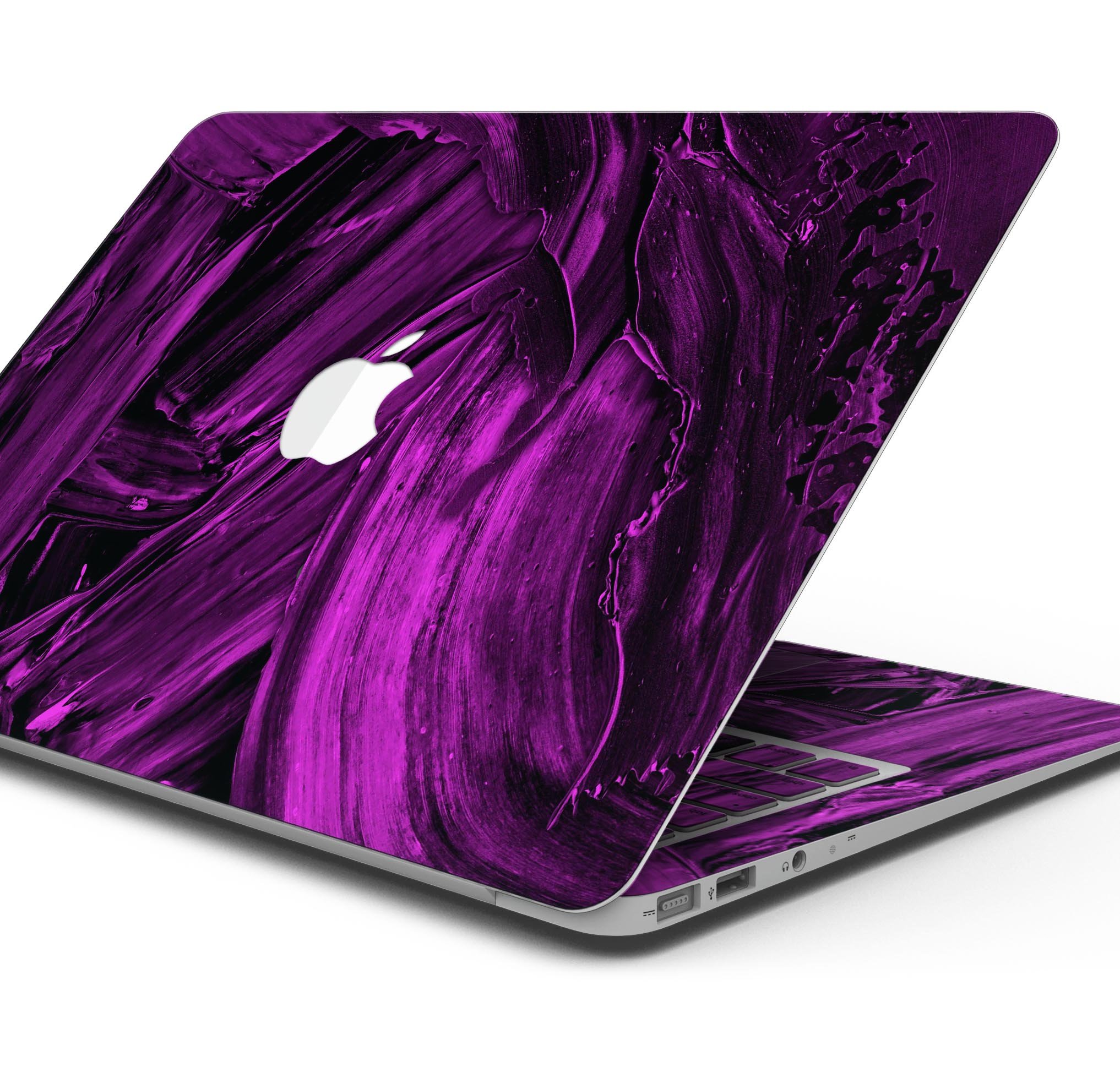 Liquid Abstract Paint Remix V48 skin decal wrap kit for MacBook, showcasing vibrant colors and a sleek design.