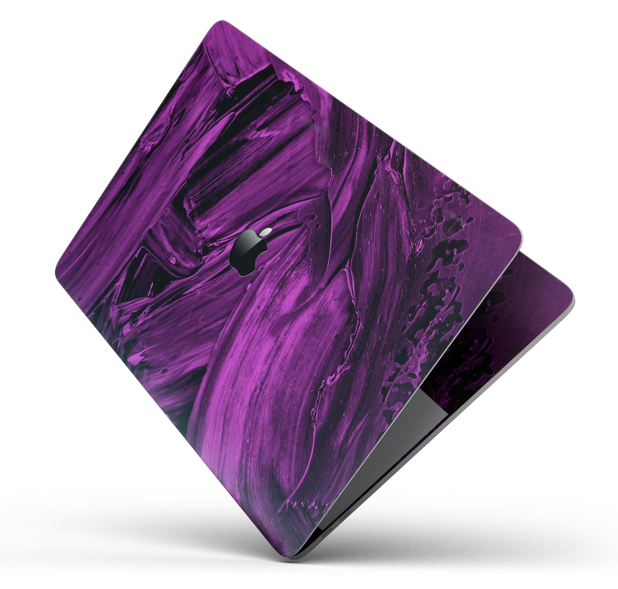 Liquid Abstract Paint Remix V48 skin decal wrap kit for MacBook, showcasing vibrant colors and a sleek design.