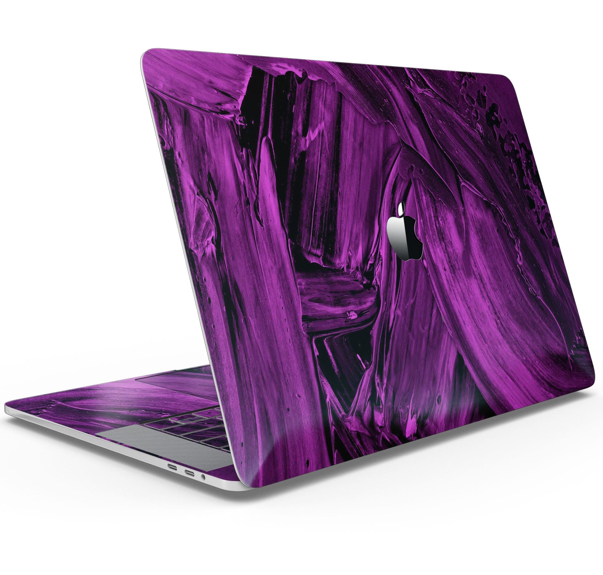 Liquid Abstract Paint Remix V48 skin decal wrap kit for MacBook, showcasing vibrant colors and a sleek design.