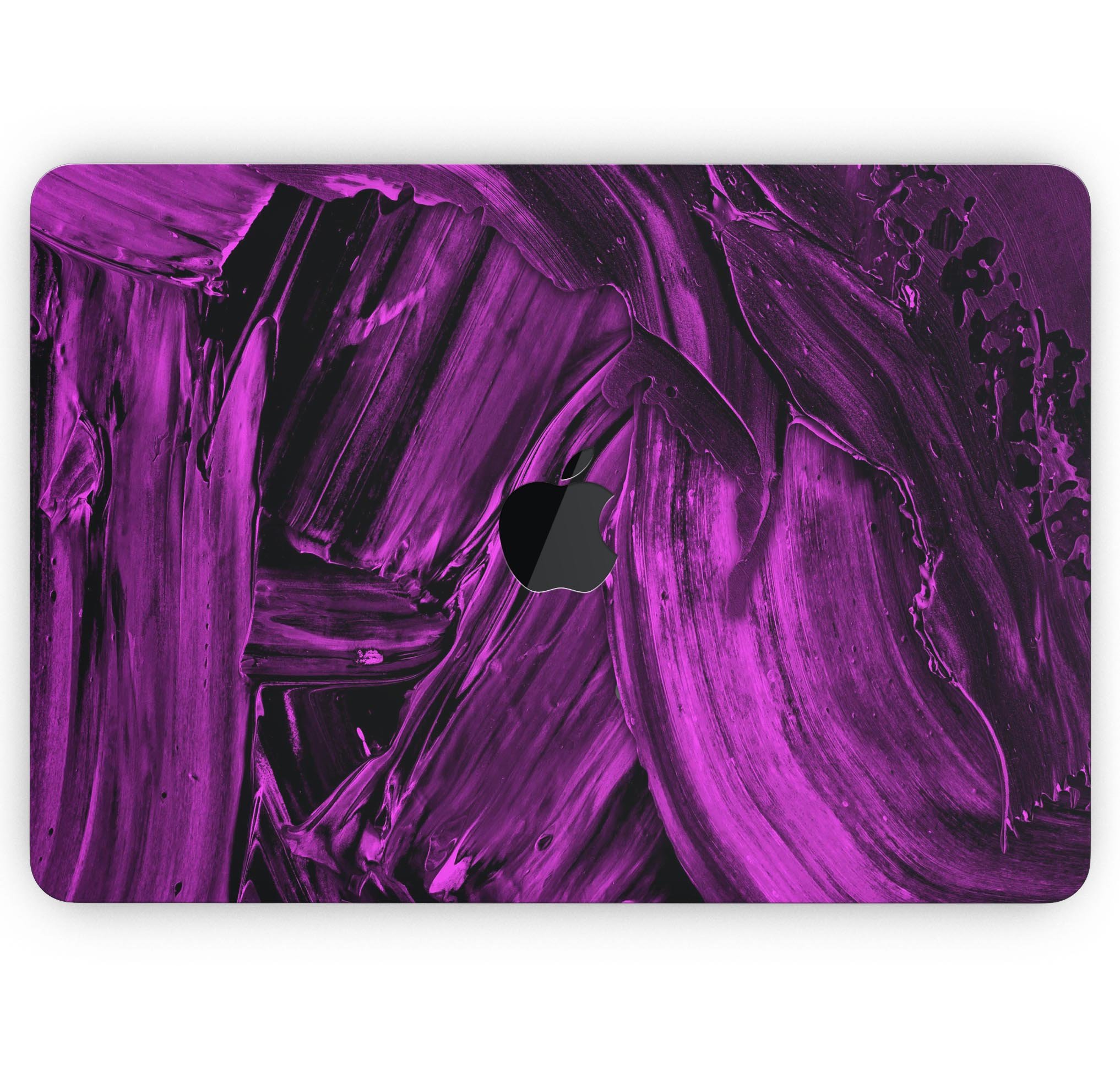 Liquid Abstract Paint Remix V48 skin decal wrap kit for MacBook, showcasing vibrant colors and a sleek design.