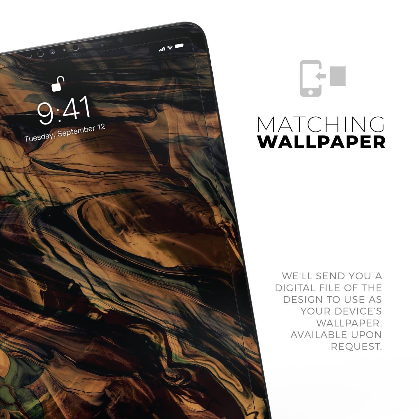 Liquid Abstract Paint Remix V50 full body skin decal for Apple devices, showcasing vibrant abstract design and premium 3M material.