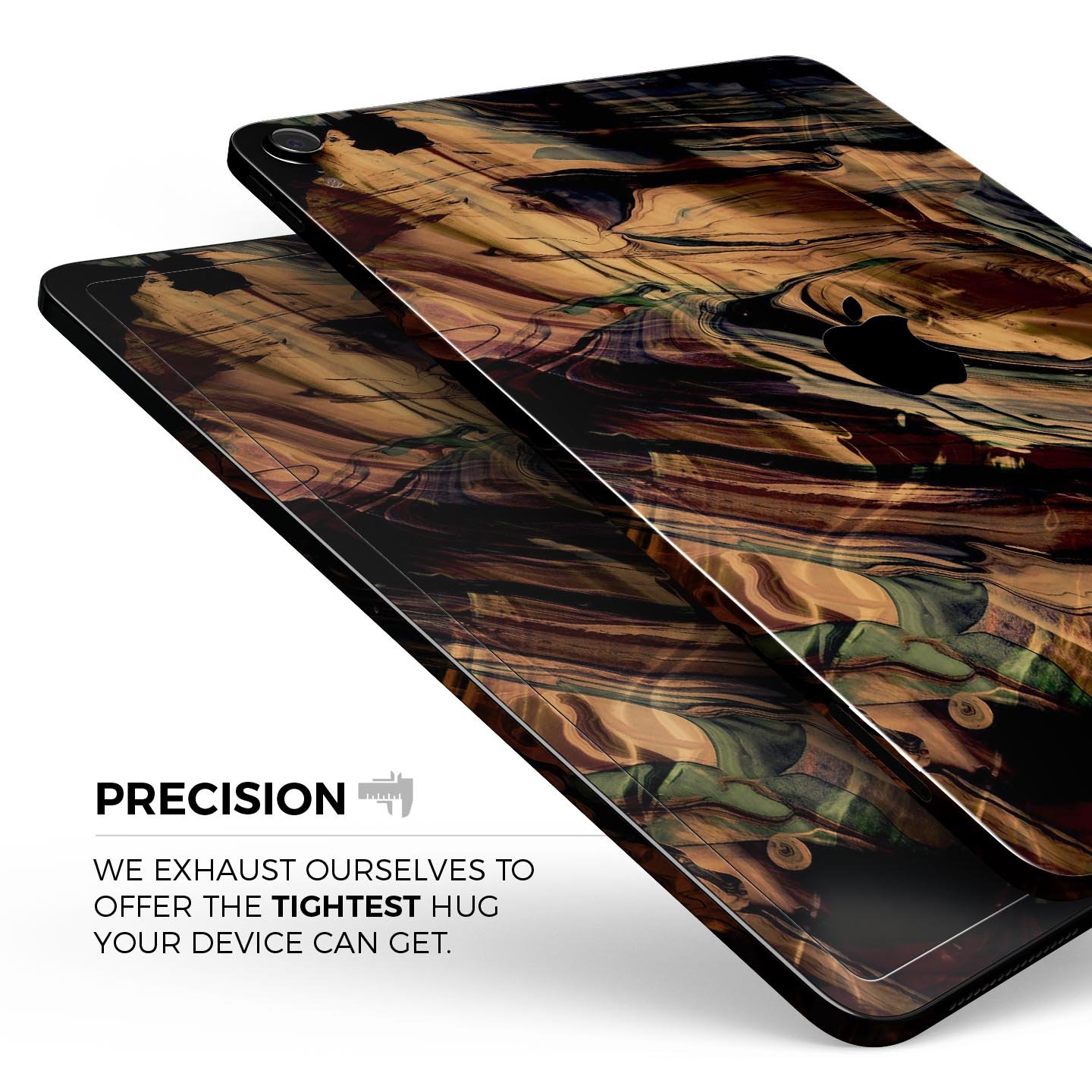 Liquid Abstract Paint Remix V50 full body skin decal for Apple devices, showcasing vibrant abstract design and premium 3M material.