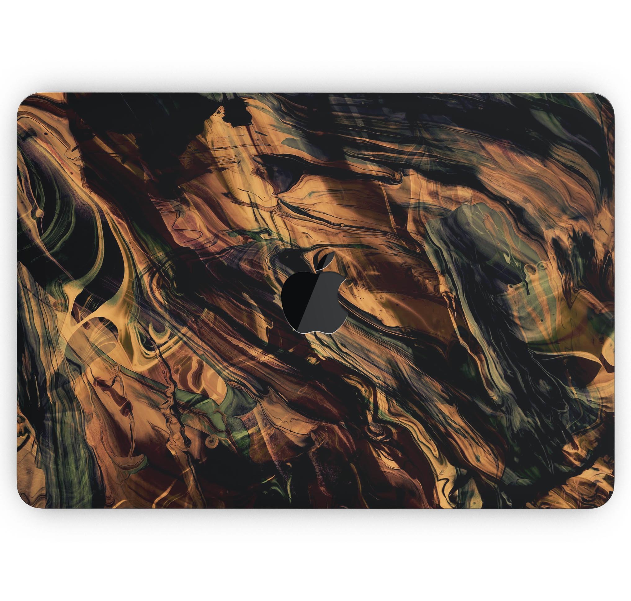 Liquid Abstract Paint Remix V50 skin decal wrap kit for MacBook, showcasing vibrant colors and a sleek design.